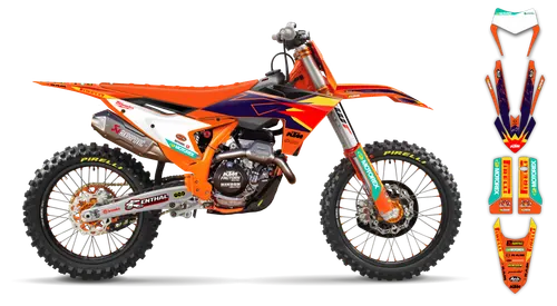 Graphics Kit - KTM - EXC EXC-F / XC-W XCF-W - 2024-2025 - Factory Replica 2023 - ST