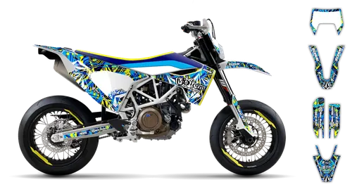 Graphics Kit - Husqvarna 14-> EN 701 - 2016-2024 - Volcom - ST