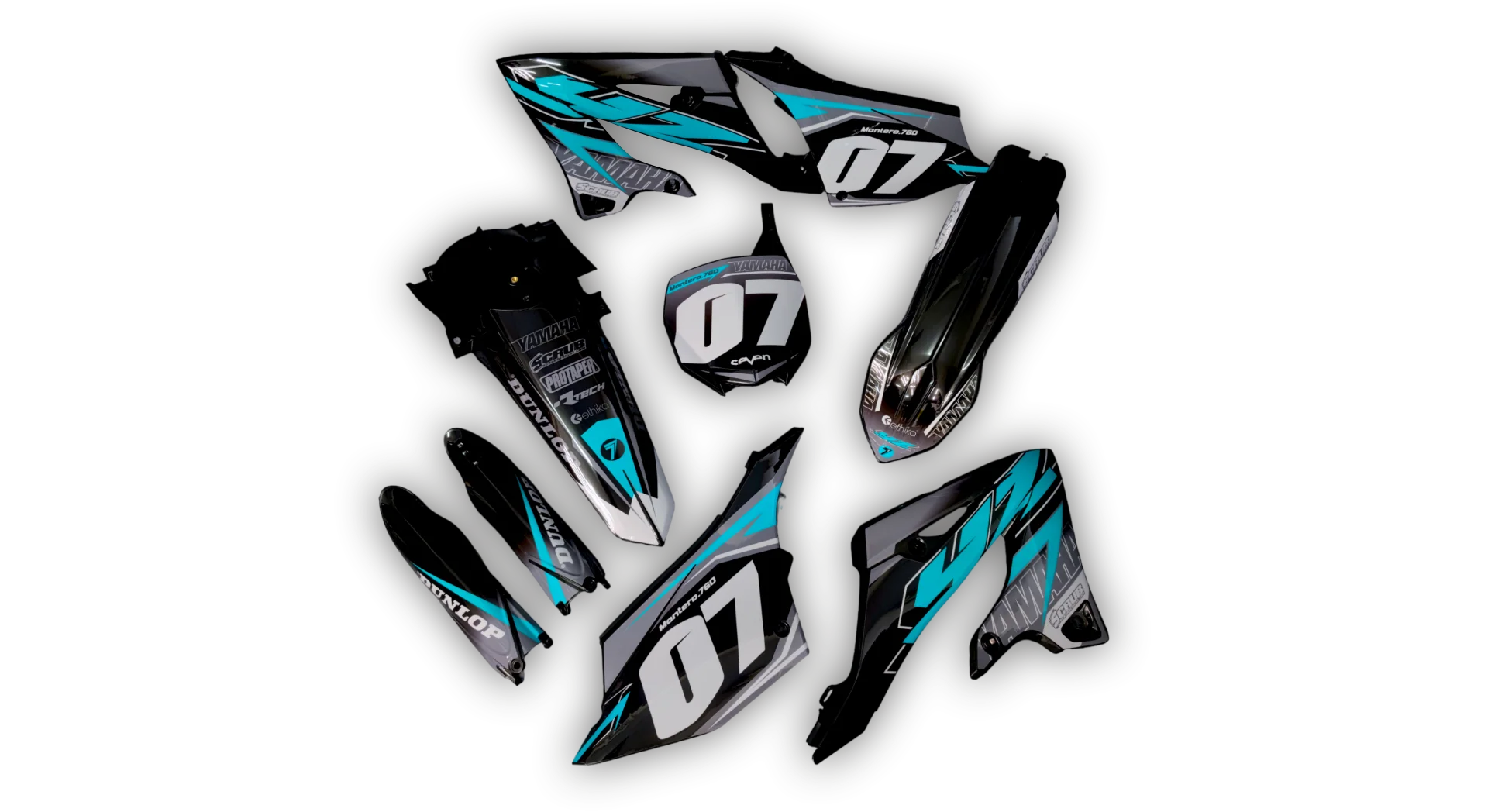 GFP - Yamaha - YZ 125 - 2022-2025 - Black-SE1086-R4