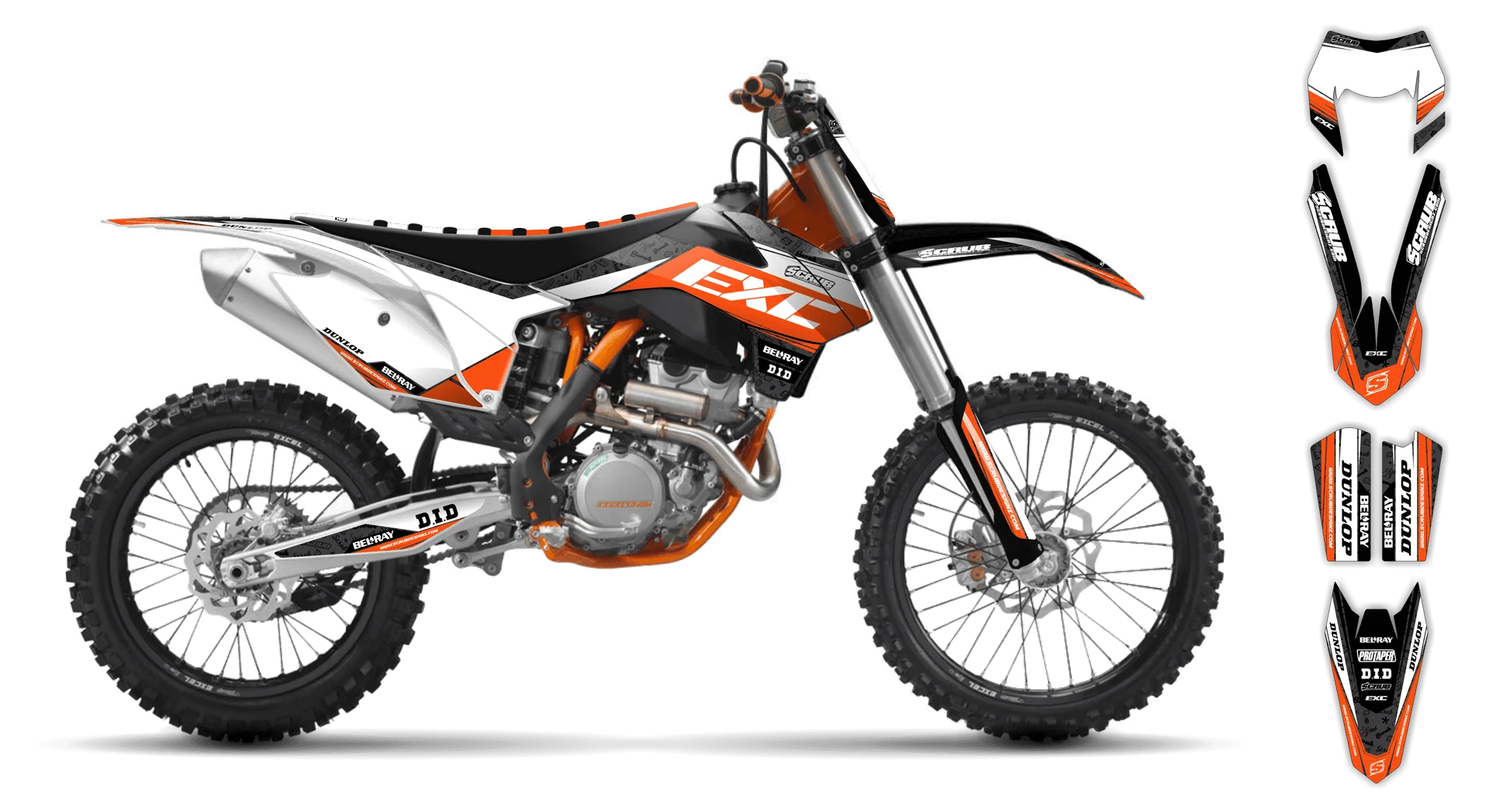 Graphics Kit - KTM - EXC EXC-F / XC-W XCF-W - 2004 - Viper - ST
