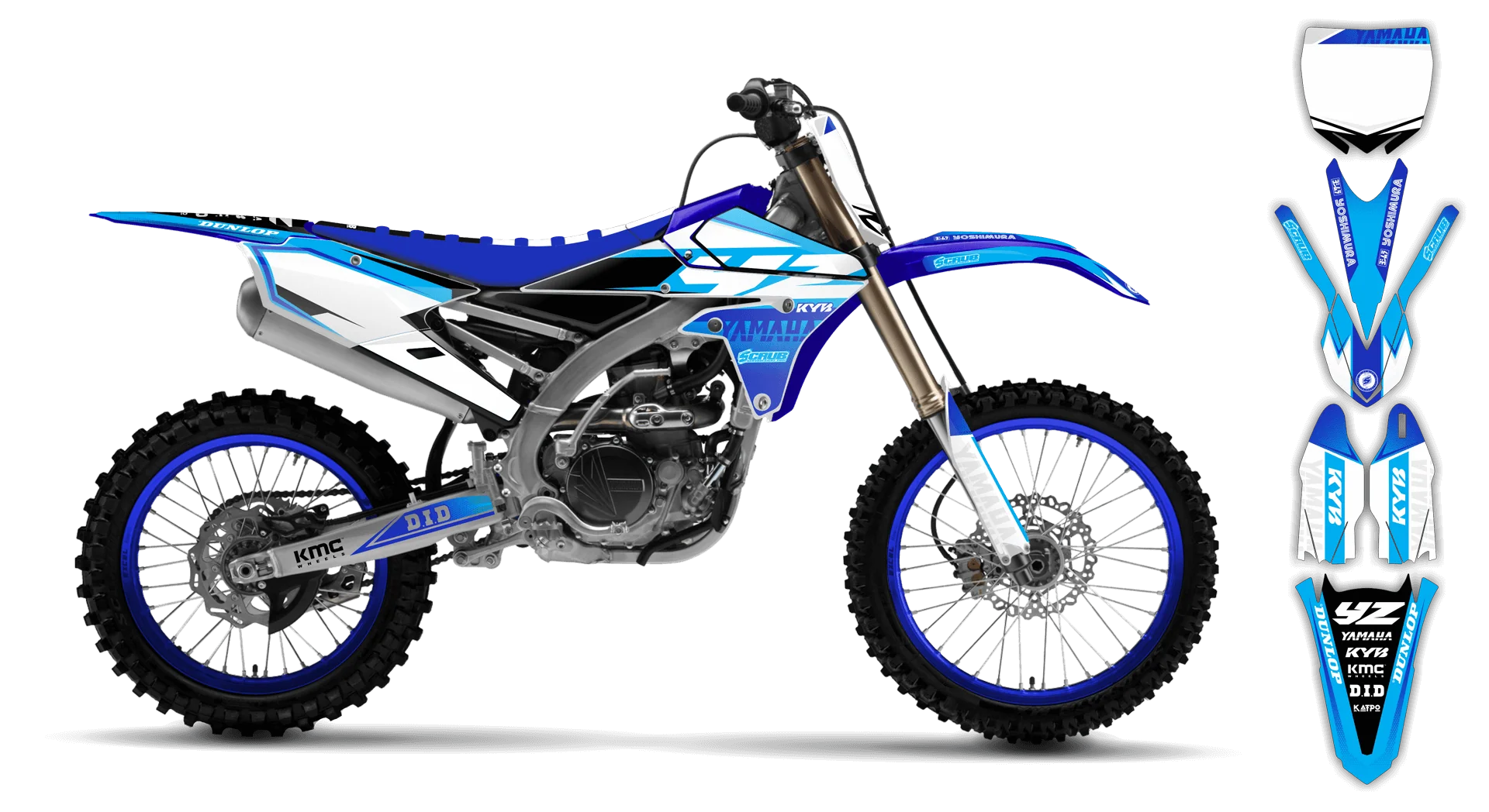 Graphics Kit - Yamaha - YZ450F - 2014-2017 - Discovery - R3