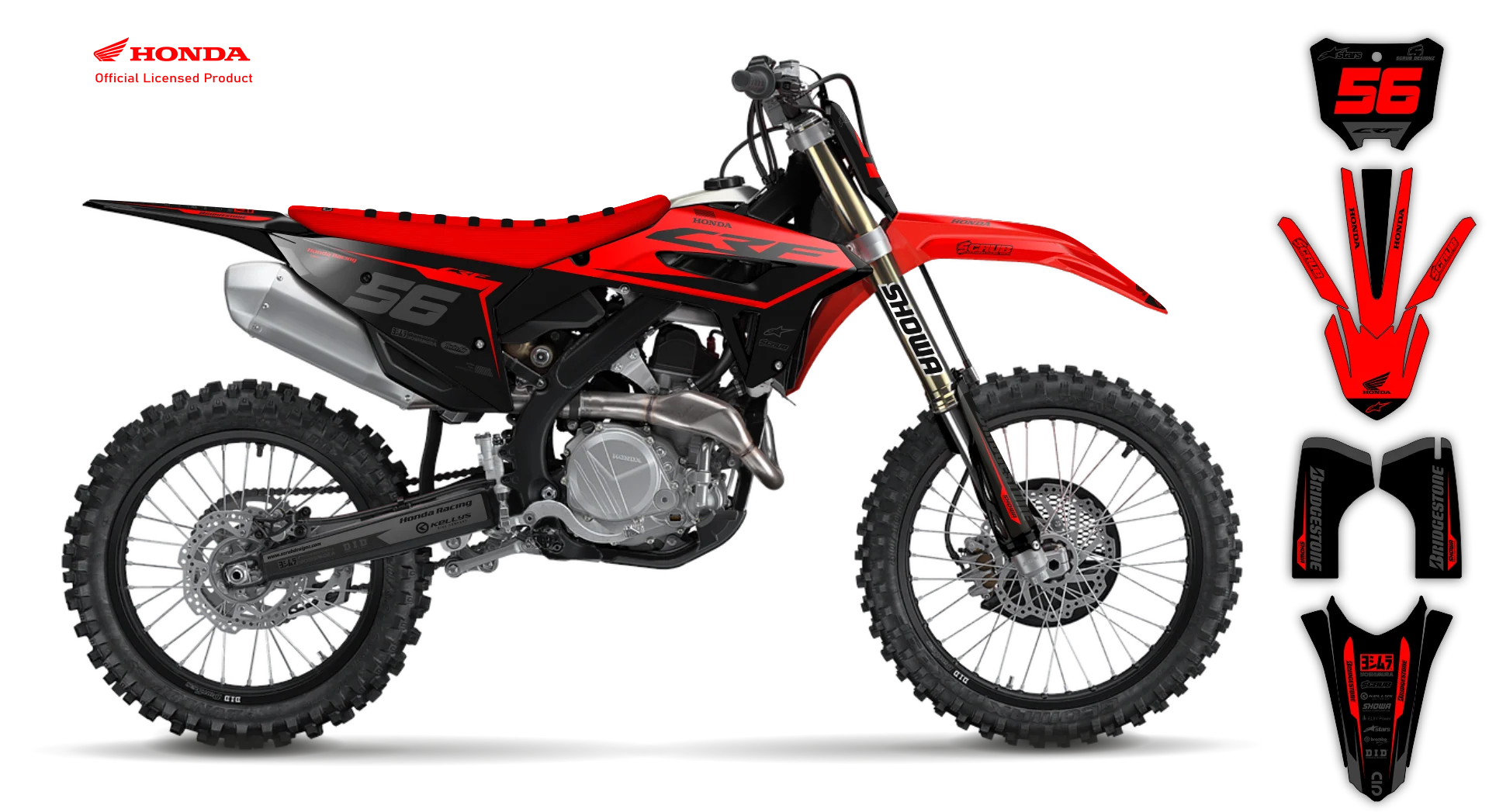 Graphics Kit - Honda - CRF 450R - 2022-2024 Restyle - Neart - LE