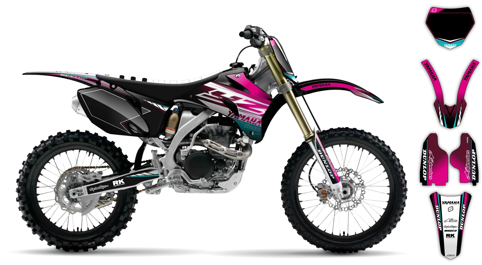 Graphics Kit - Yamaha - YZ450F - 2008-2009 - Boognish - R2