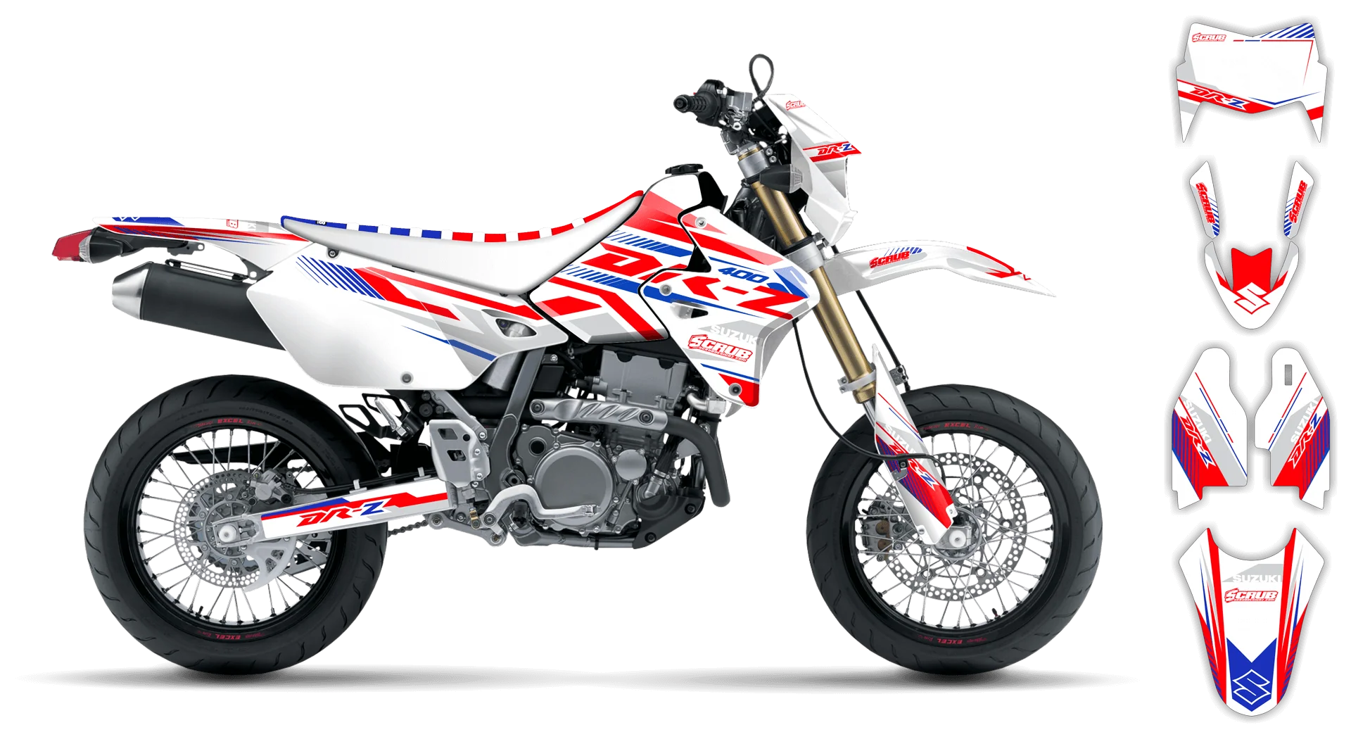 Graphics Kit - Suzuki - DRZ 400 SM - 1999-2024 - Drz Edition - R2