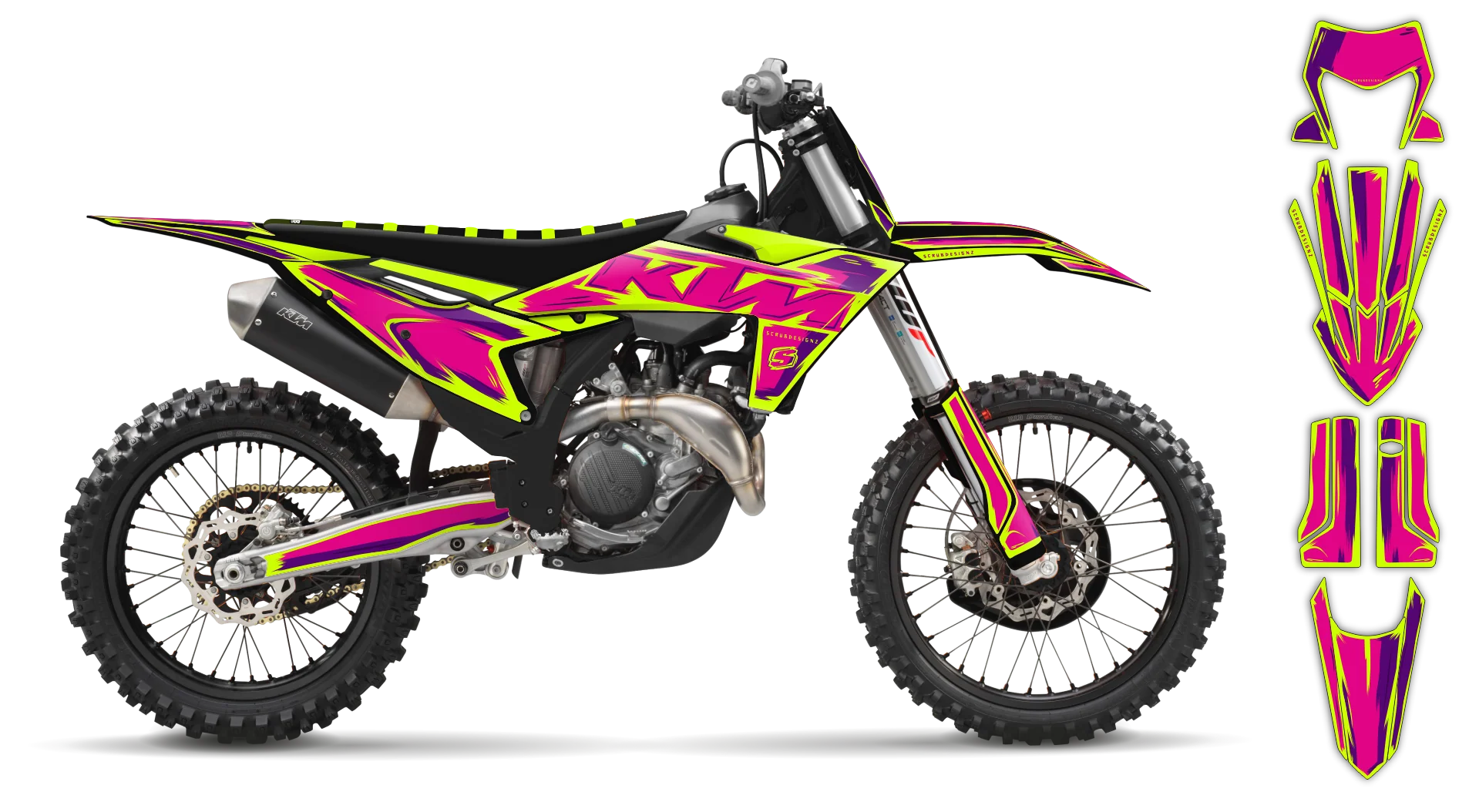 Graphics Kit - KTM - EXC EXC-F / XC-W XCF-W - 2026 - Fluo Artlex - LE