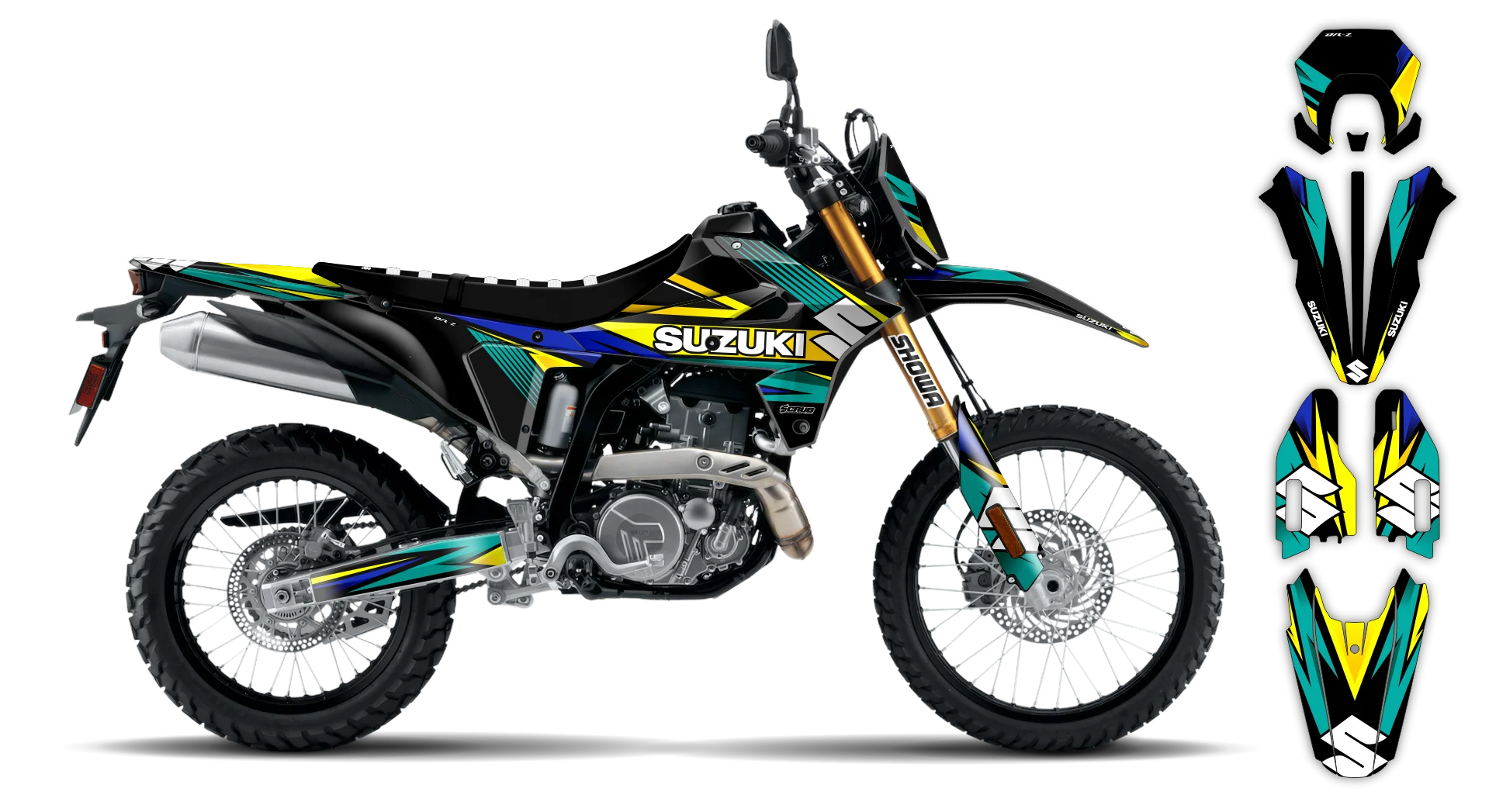 Graphics Kit - Suzuki - DR-Z4S Enduro - 2025-2026 - SE1020 - R1