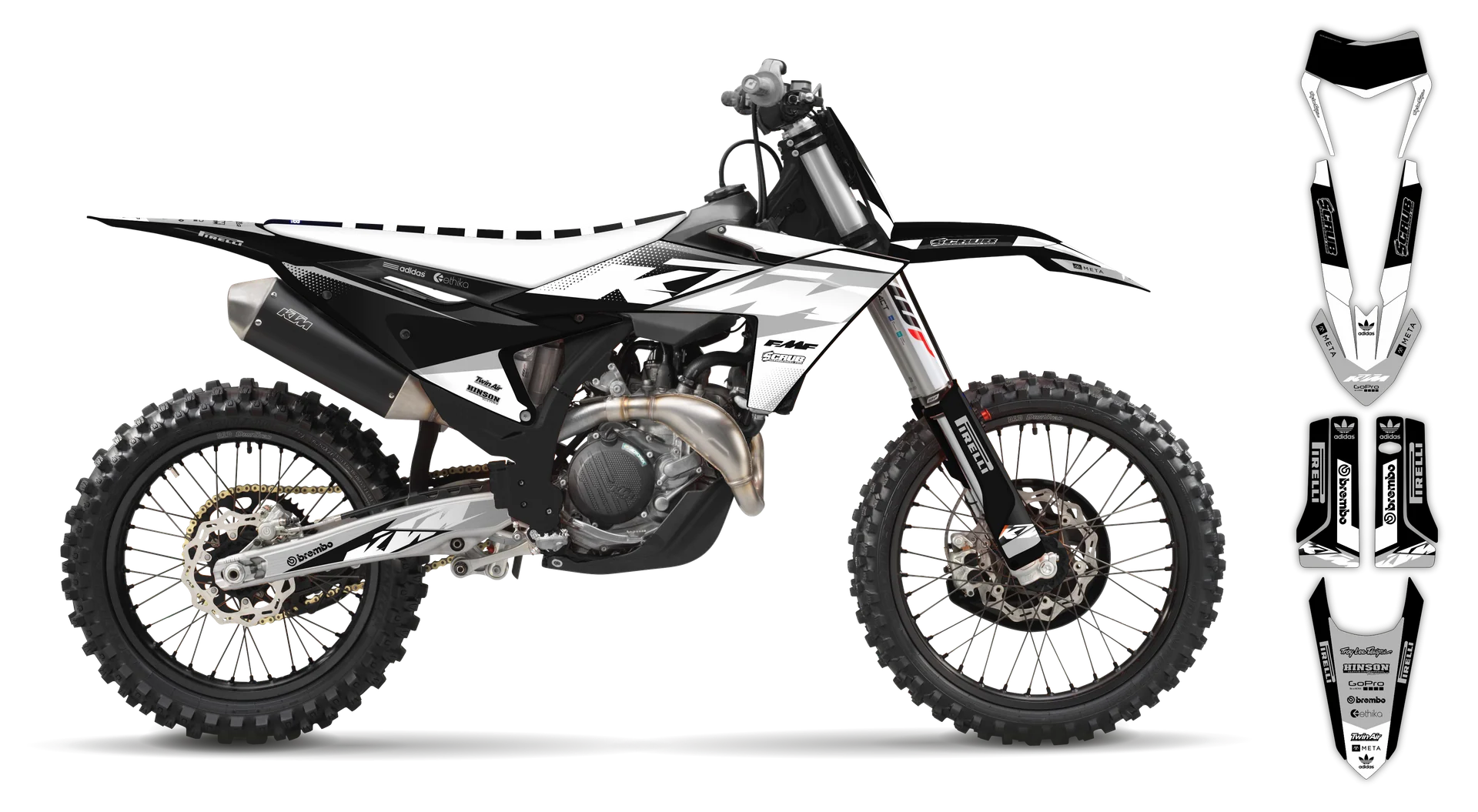 Graphics Kit - KTM - EXC EXC-F / XC-W XCF-W - 2024-2025 - K15 - R4