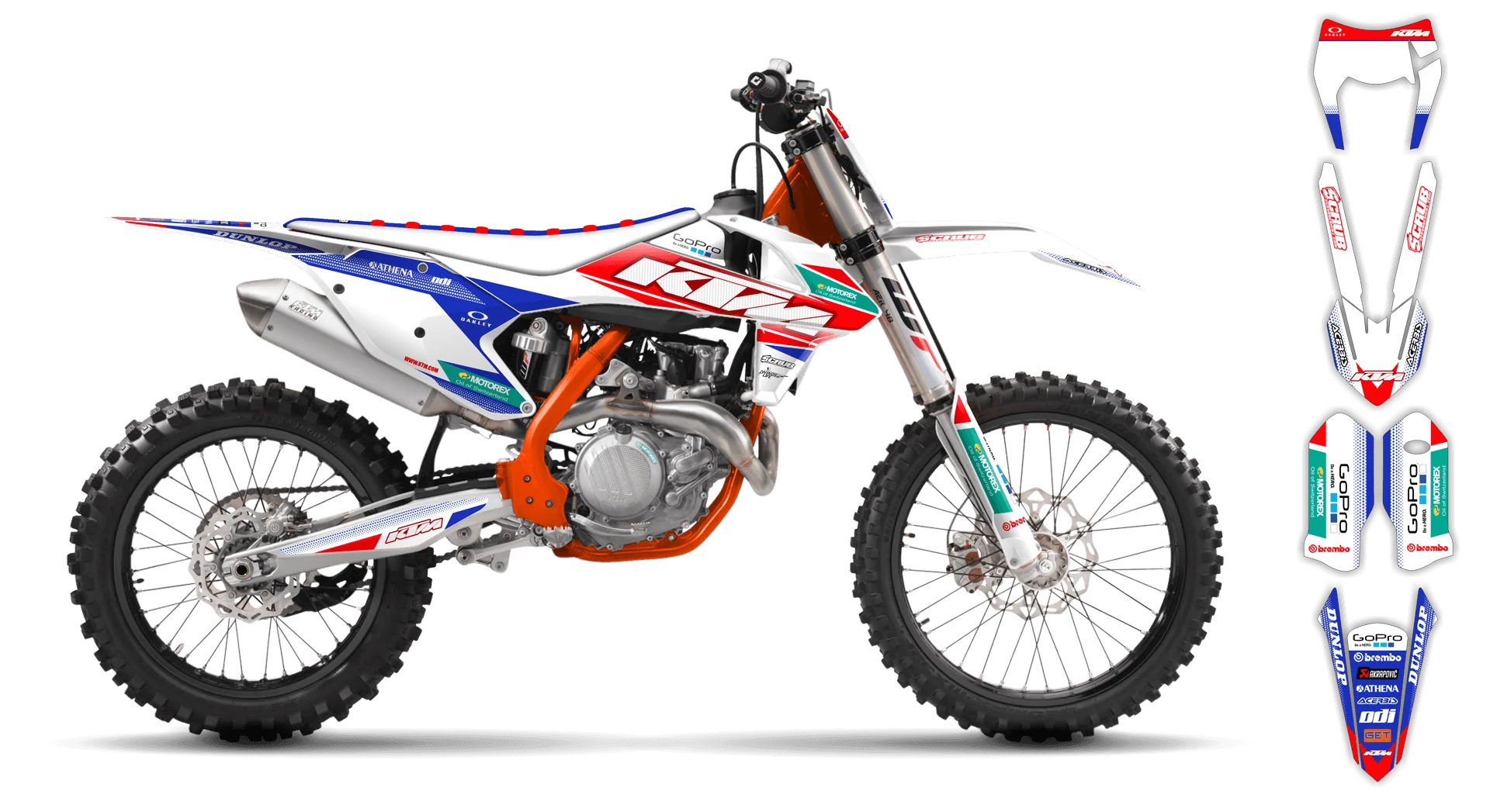 Graphics Kit - KTM - EXC EXC-F / XC-W XCF-W - 2017-2019 - K11 - R4