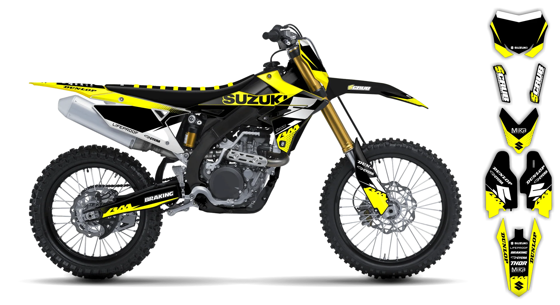Graphics Kit - Suzuki - RMZ 250 - 2010-2018 - Comet - ST