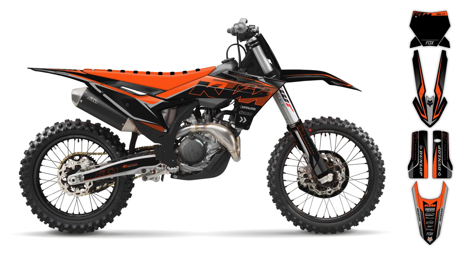 Graphics Kit - KTM - SX 50 - 2024-2025 - K5 - R4