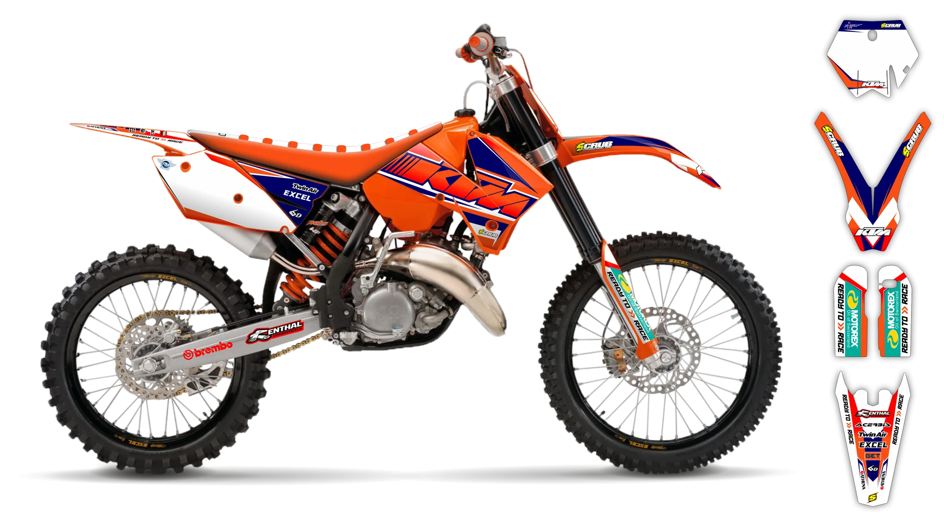 Graphics Kit - KTM - SX SX-F / XC XC-F - 2005-2006 - K9 - LE