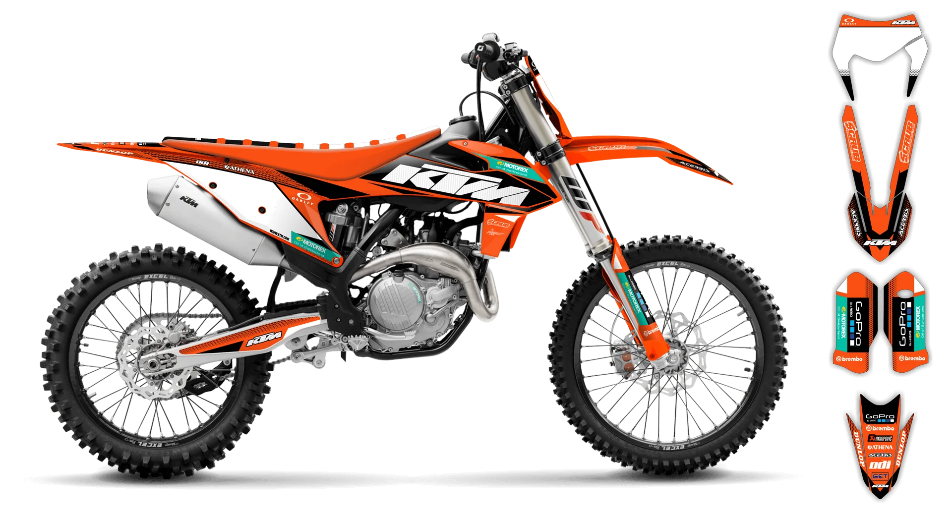 Graphics Kit - KTM - EXC EXC-F / XC-W XCF-W - 2020-2023 - K11 - LE