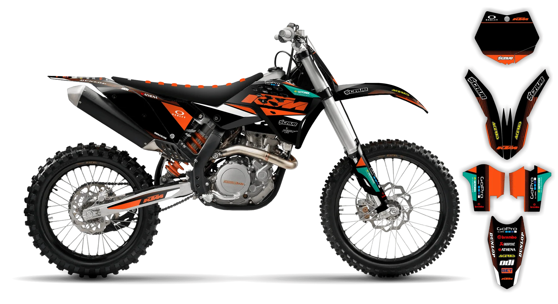 Graphics Kit - KTM - SMR Series - 2008-2011 - K11 - R1