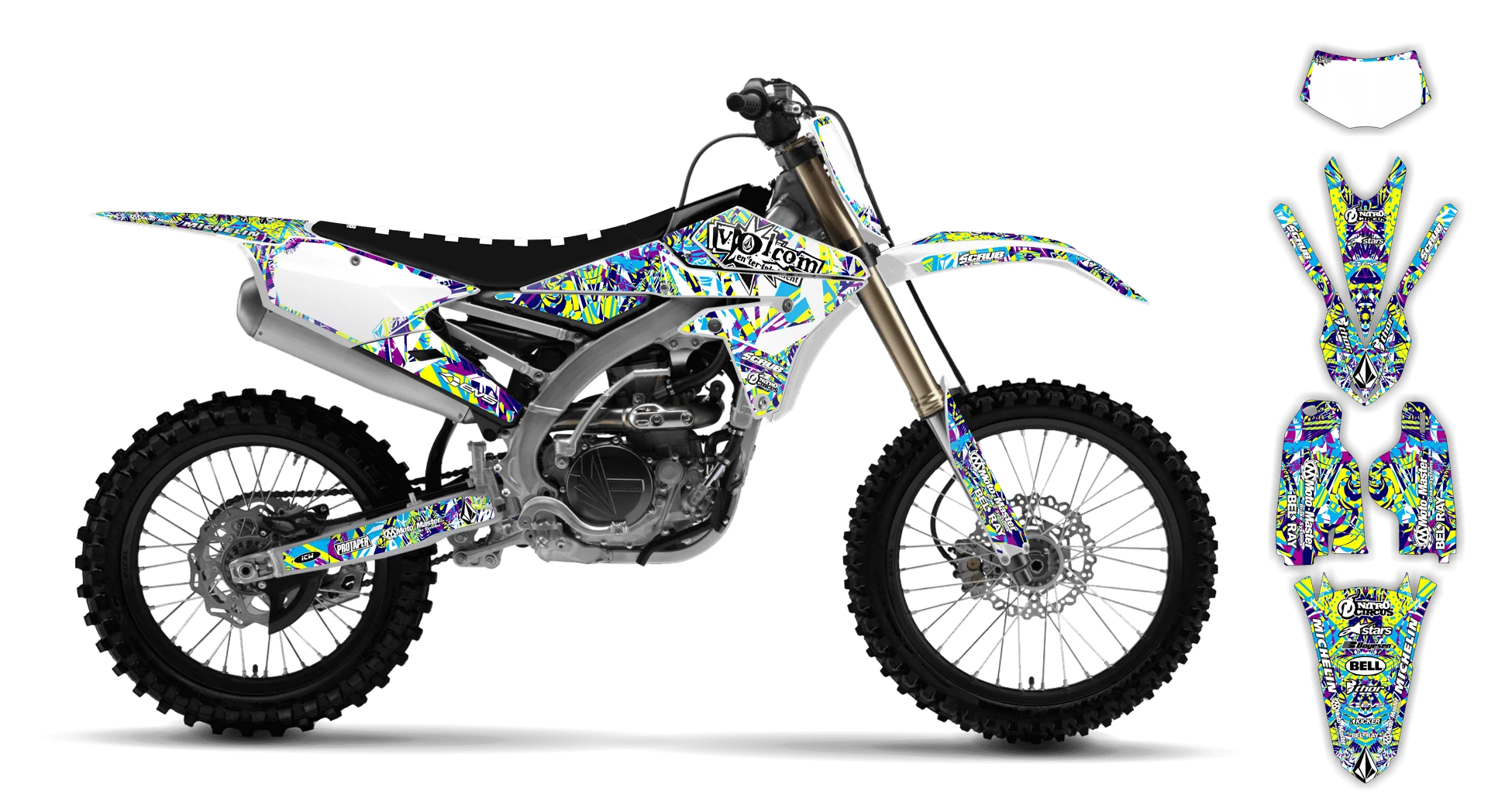 Graphics Kit - Yamaha - WR450F - 2016-2018 - Volcom - LE