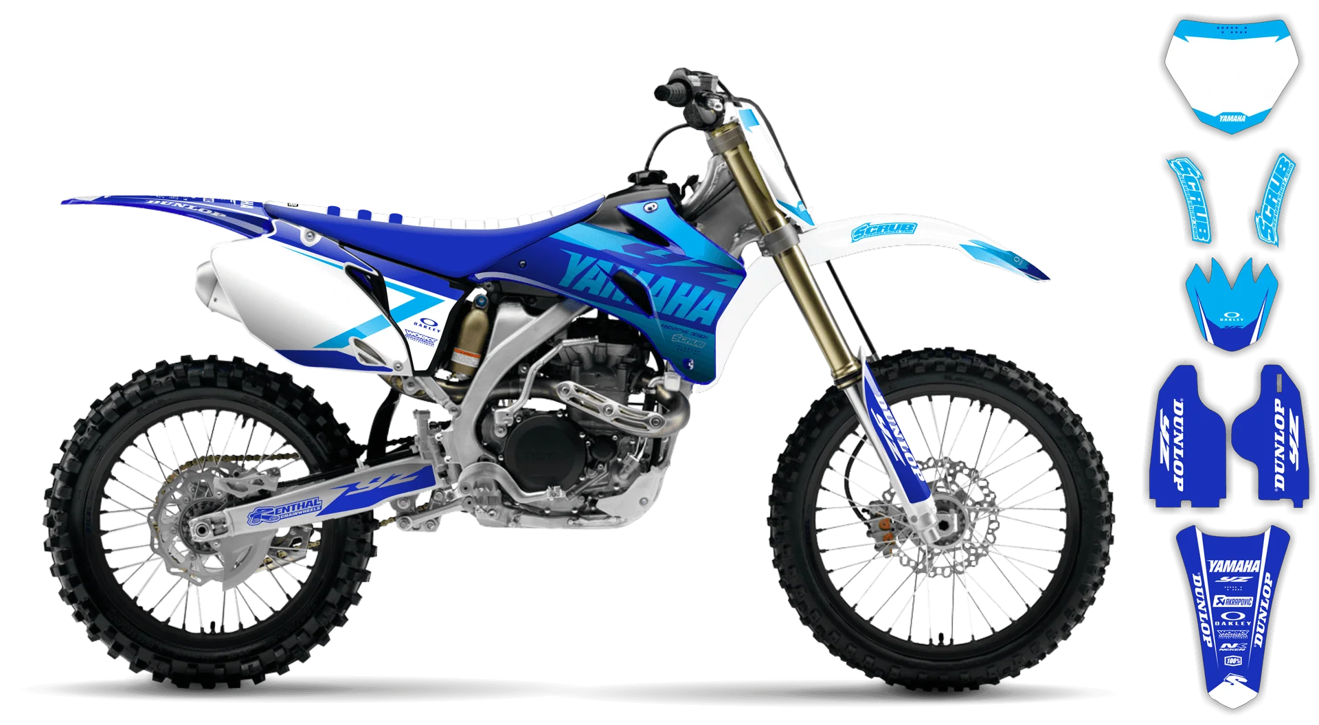 Graphics Kit - Yamaha - YZ450F - 2008-2009 - Corgis - R2