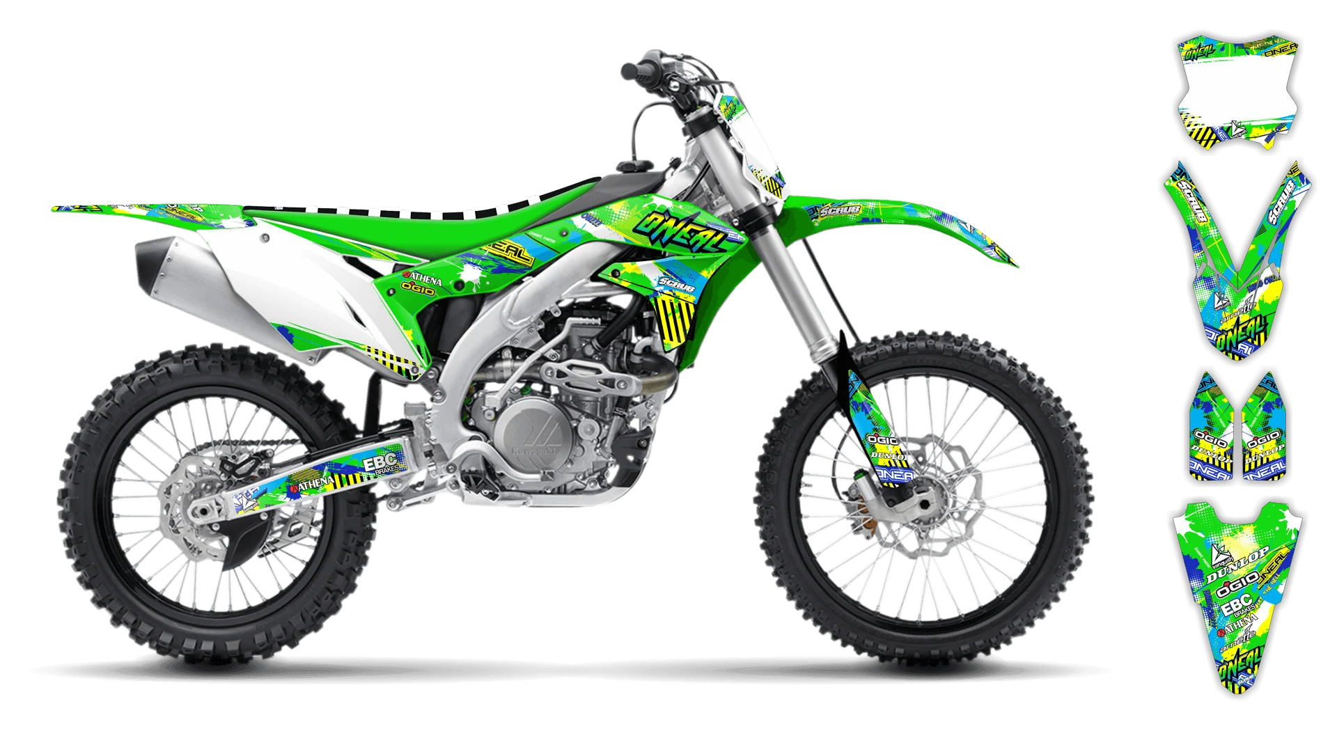 Graphics Kit - Kawasaki - KX 450F - 2016-2018 - H2 - R1