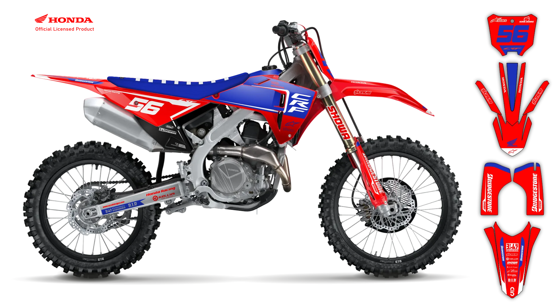 Graphics Kit - Honda - CRF 450R - 2005-2007 - Neart - R3