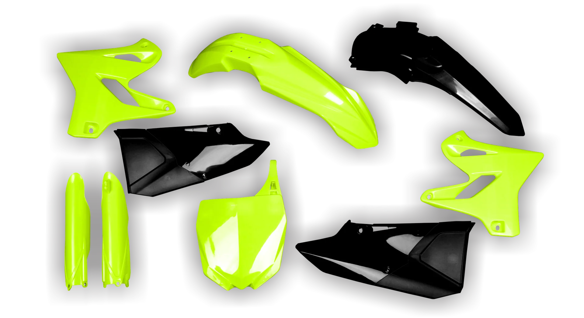 Plastics Kit - Yamaha - YZ 125 - 2015-2020 - Full Kit - Fluo Black