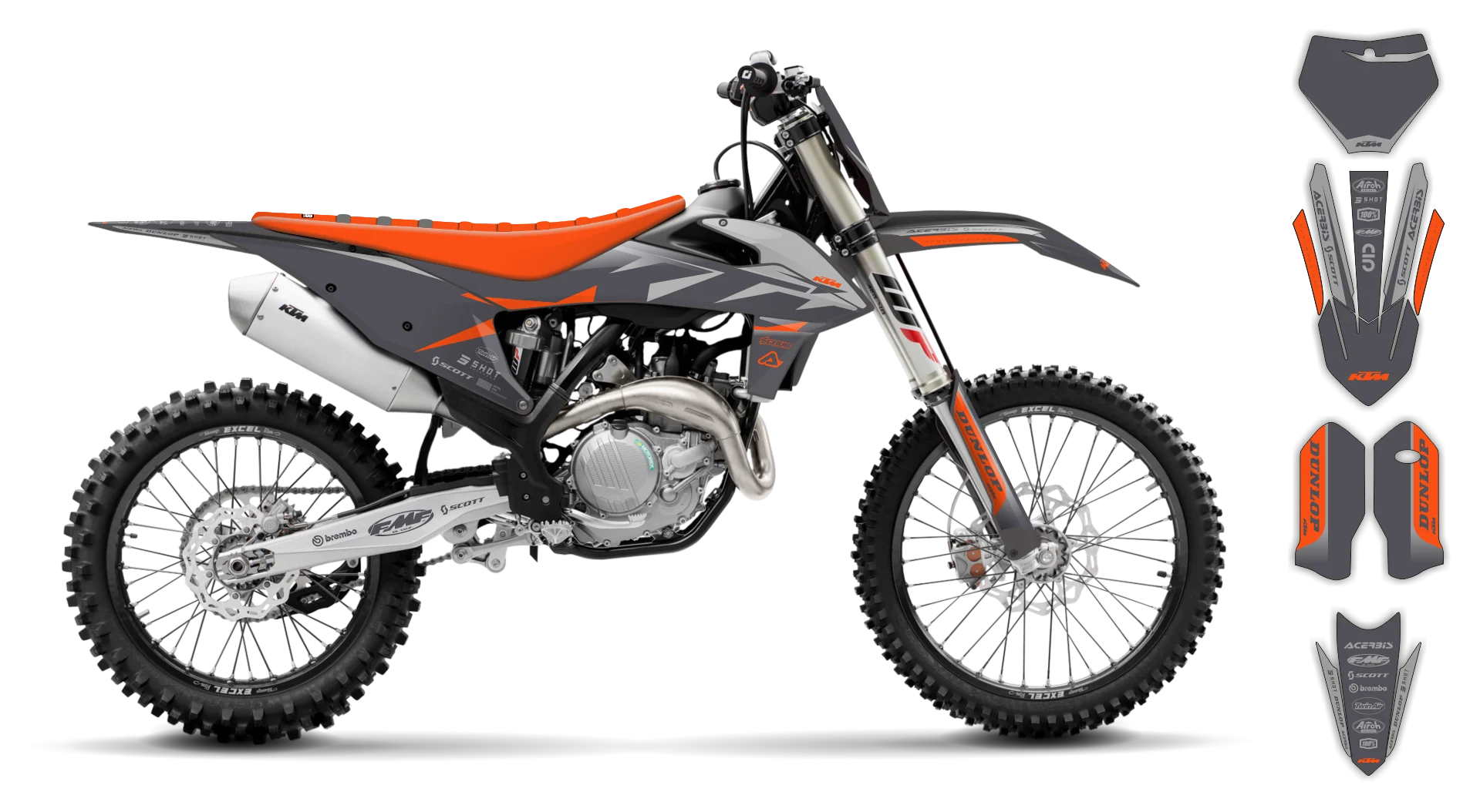 Graphics Kit - KTM - SX SX-F / XC XC-F - 2019-2022 - K19 - R5