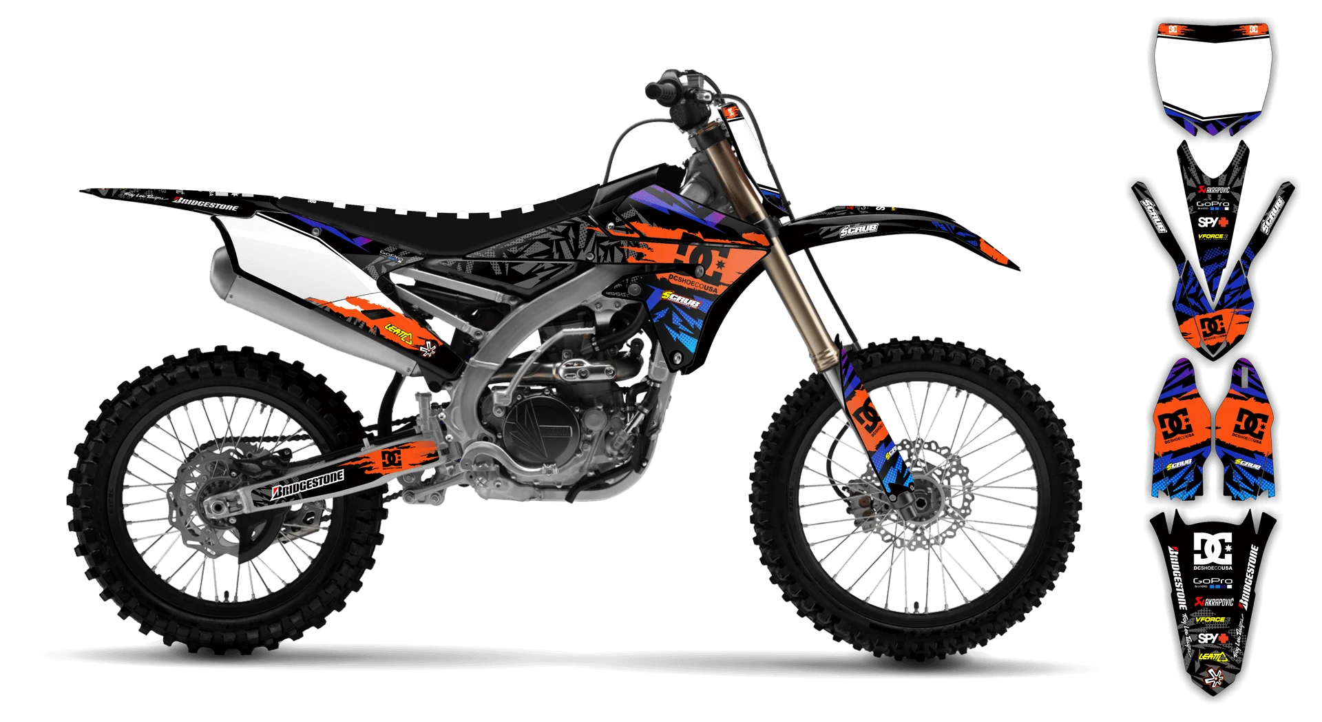 Graphics Kit - Yamaha - YZ250F - 2010-2013 - Kicker - LE