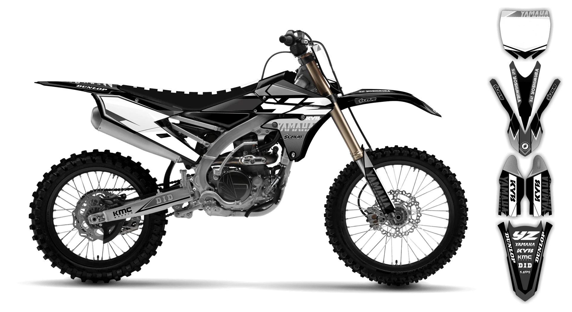 Graphics Kit - Yamaha - YZ250F - 2010-2013 - Discovery - R2