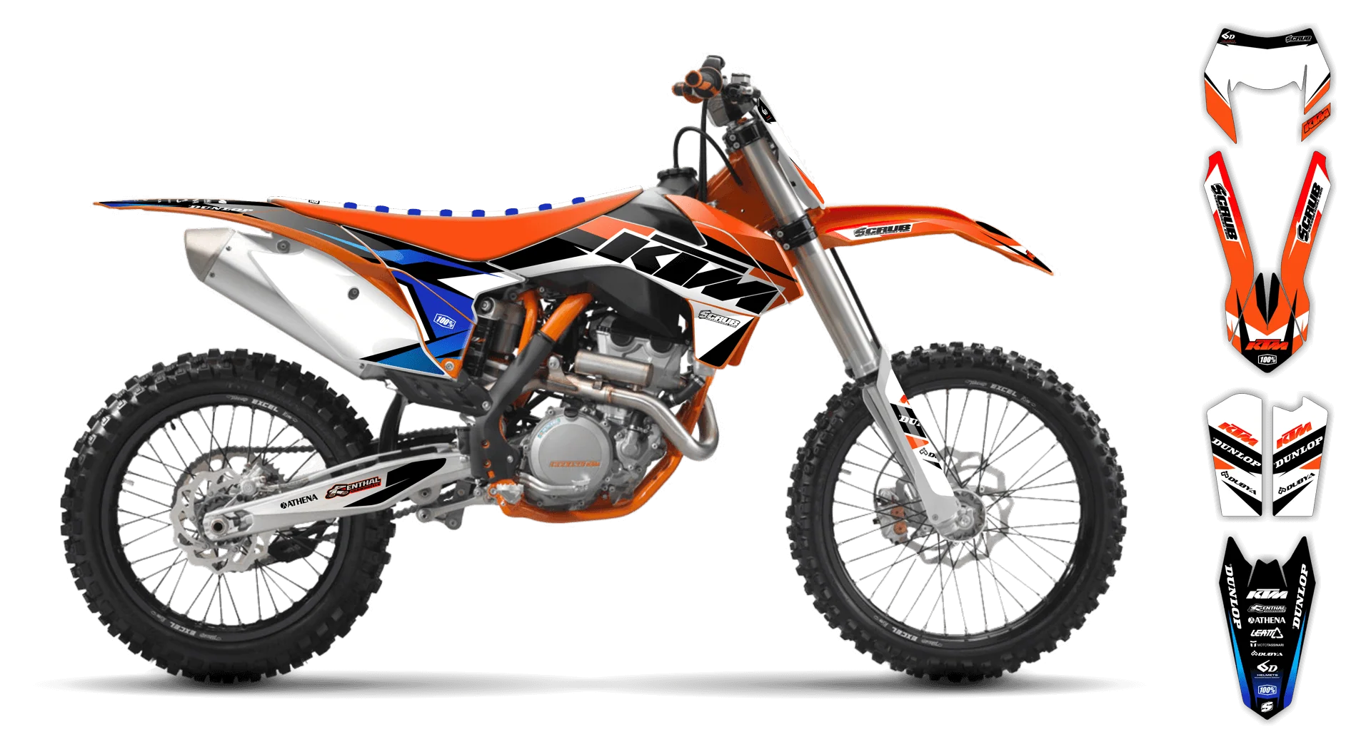 Graphics Kit - KTM - EXC EXC-F / XC-W XCF-W - 2004 - K1 - R2