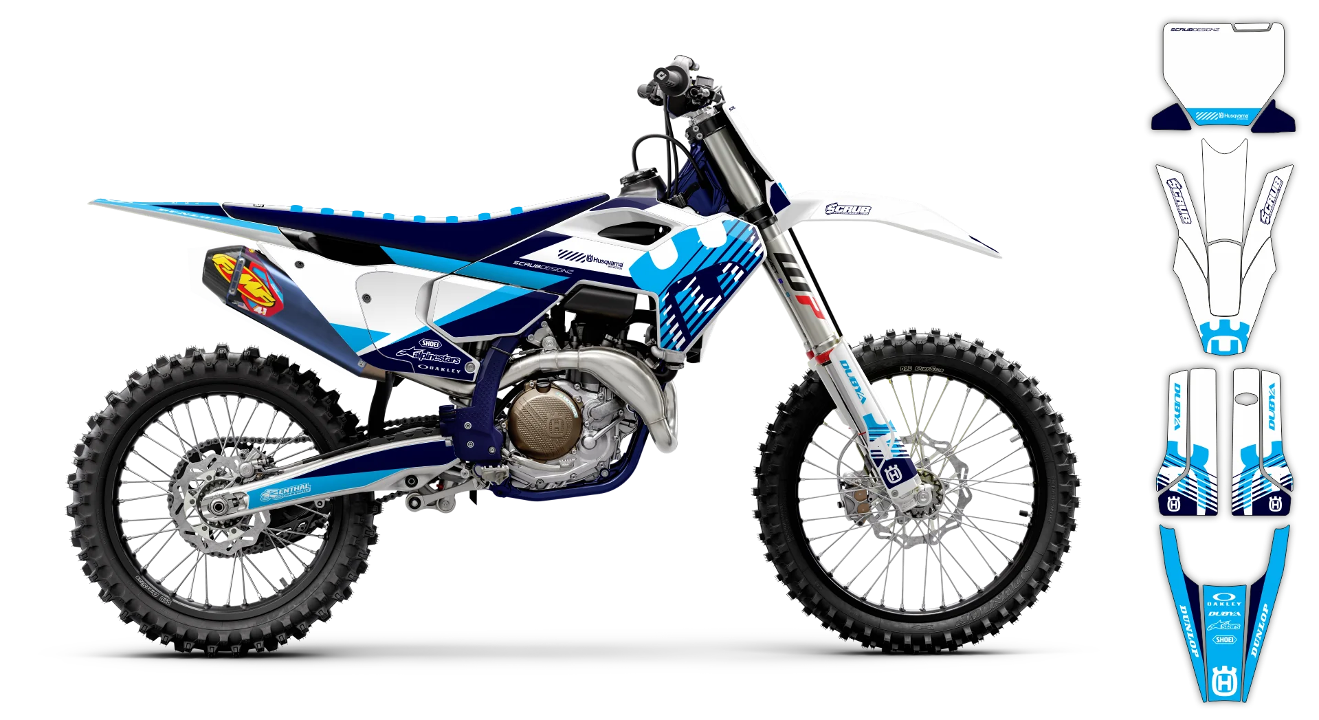 Graphics Kit - Husqvarna 14-> TC-FC-FX Series - 2023-2024 - H16 - R2
