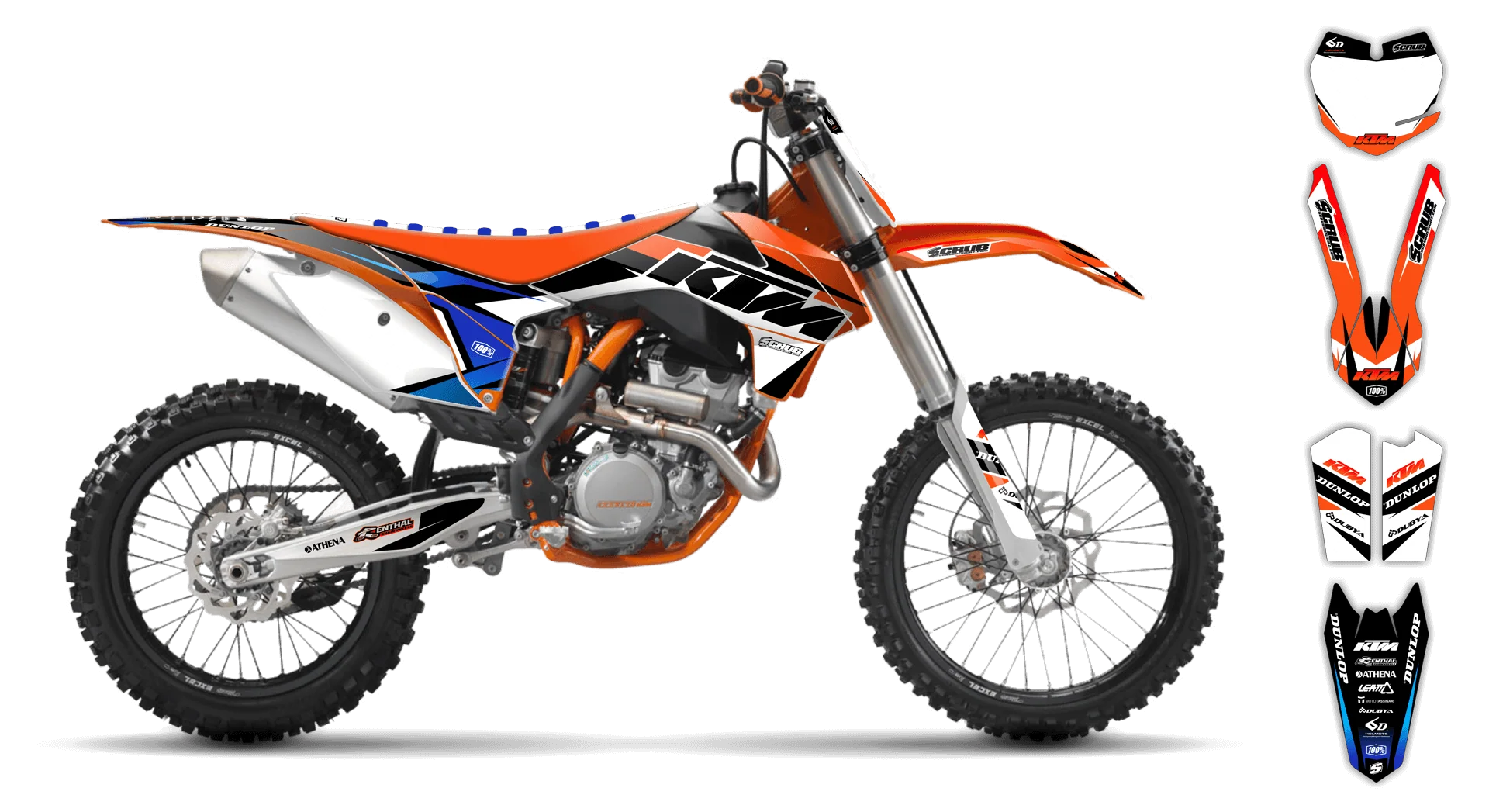 Graphics Kit - KTM - SX SX-F / XC XC-F - 2011-2012 - K1 - R2