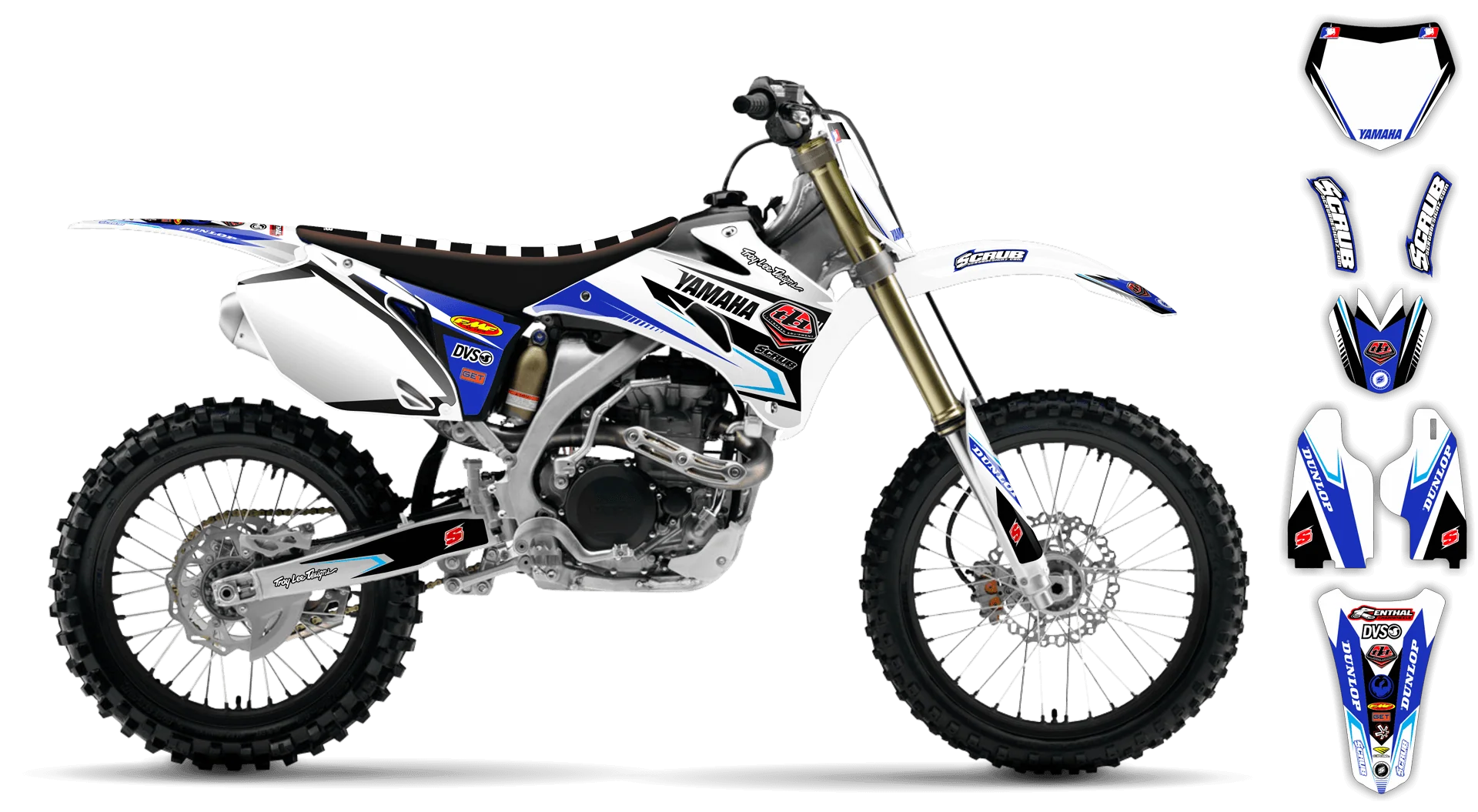 Graphics Kit - Yamaha - YZ450F - 2008-2009 - SD Y1 - R1