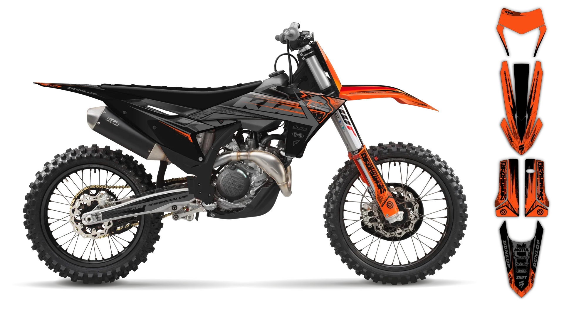 Graphics Kit - KTM - EXC EXC-F / XC-W XCF-W - 2024-2025 - Panthera - R1