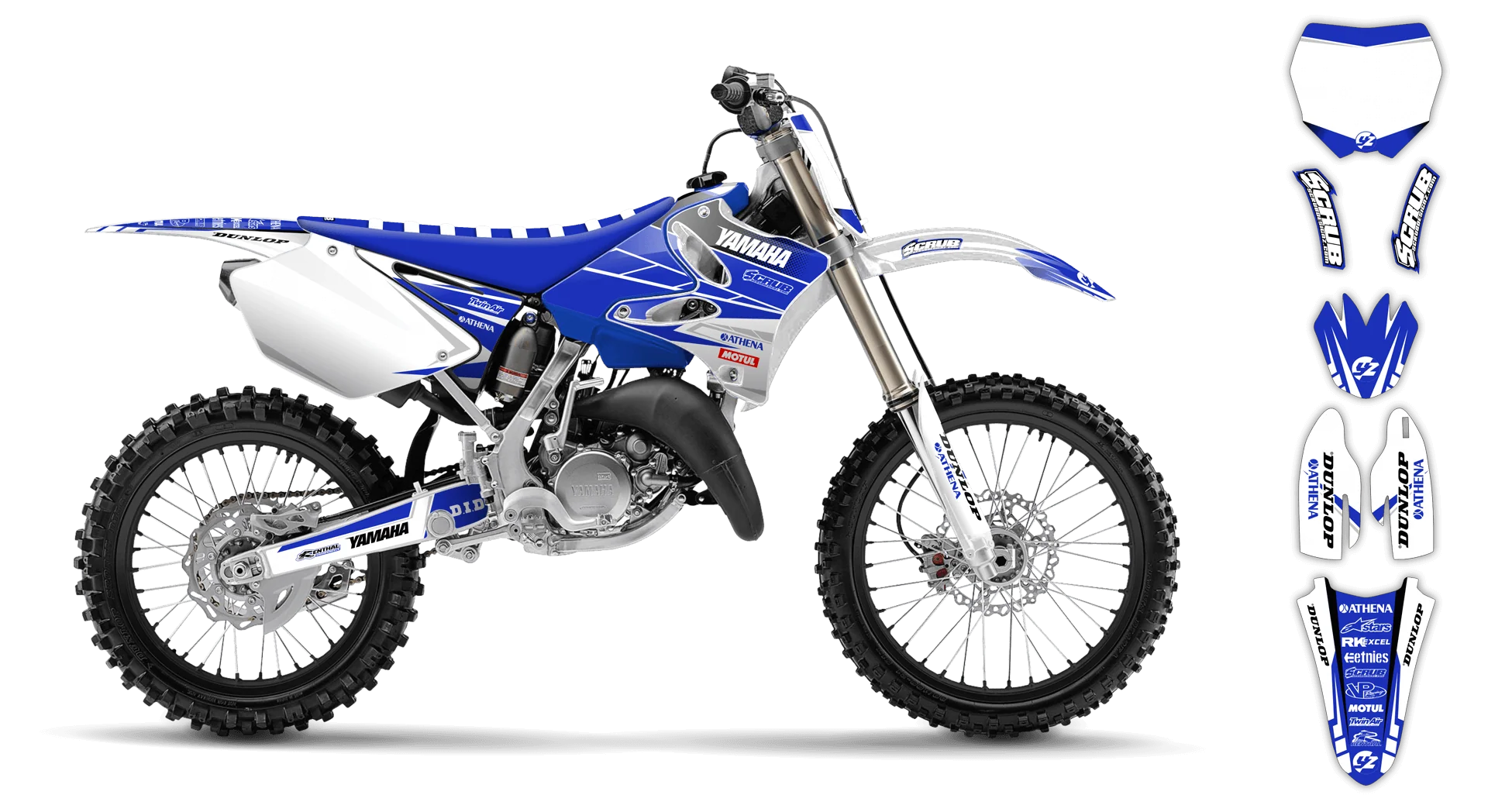 Graphics Kit - Yamaha - YZ 250 - 2005 - Factory Replica 1 - ST