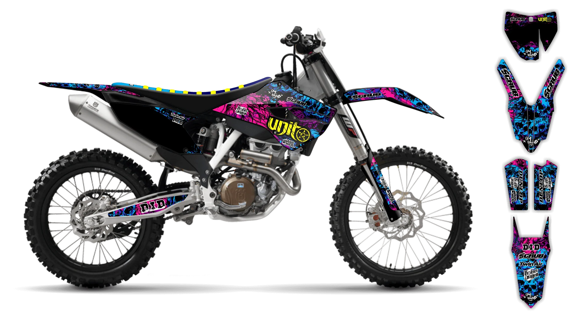 Graphics Kit - Husqvarna 14-> FS Series - 2014-2015 - Wasabi - R1