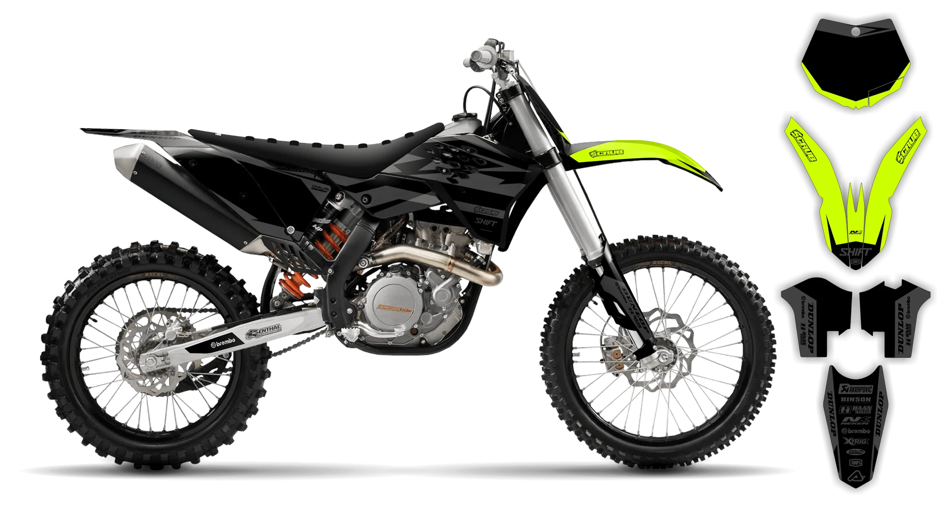 Graphics Kit - KTM - SMR Series - 2008-2011 - Fluo SE1025 - ST