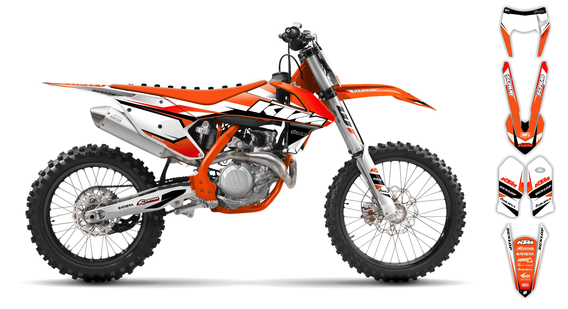 Graphics Kit - KTM - EXC EXC-F / XC-W XCF-W - 2017-2019 - K1 - ST