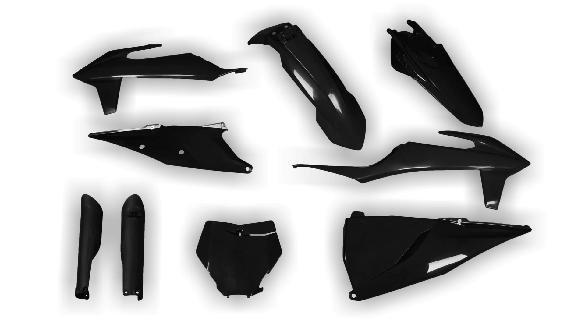 Plastics Kit - KTM - SX SX-F / XC XC-F - 2019-2022 - Full Kit - Black
