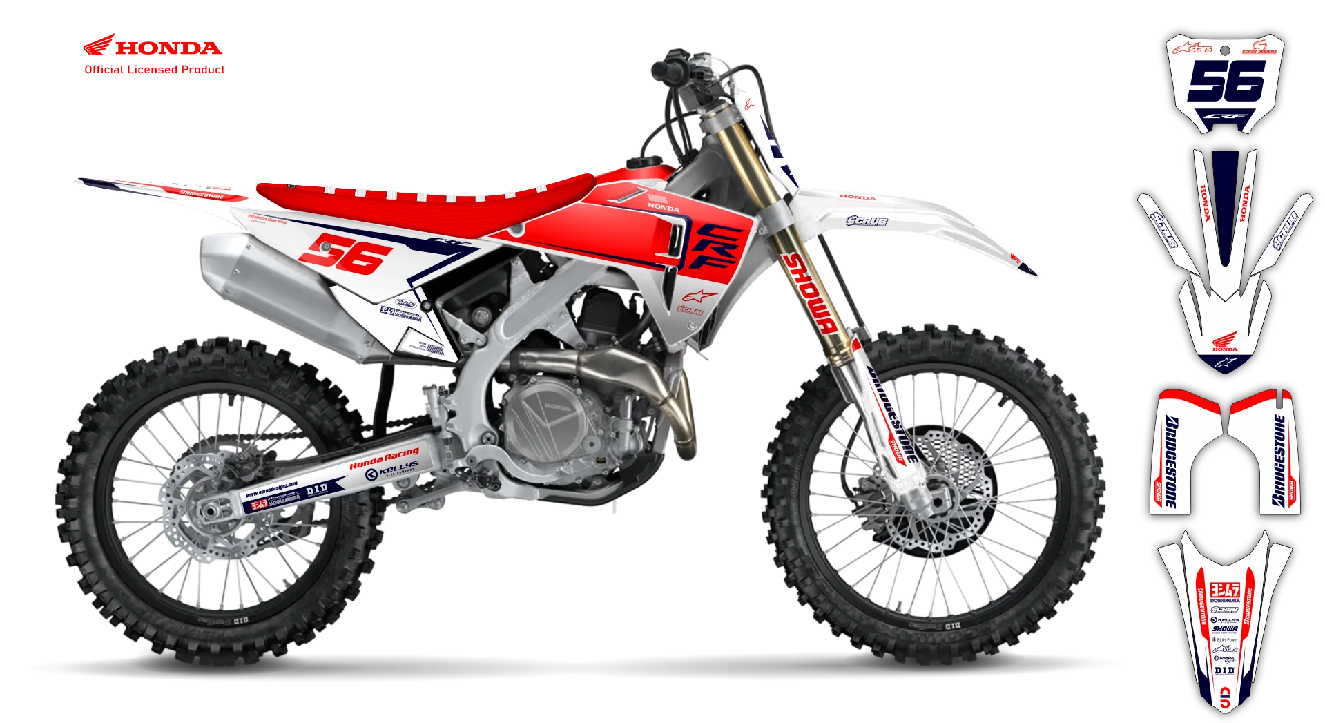 Graphics Kit - Honda - CRF 450R - 2005-2007 - Neart - R1