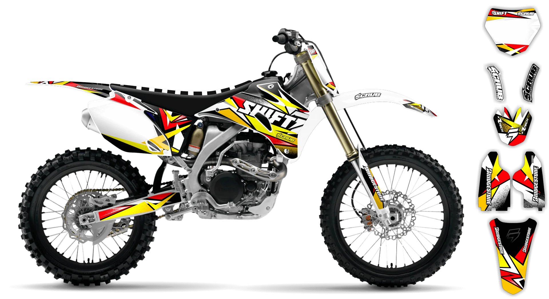 Graphics Kit - Yamaha - YZ250F - 2008-2009 - X-Rut - R3