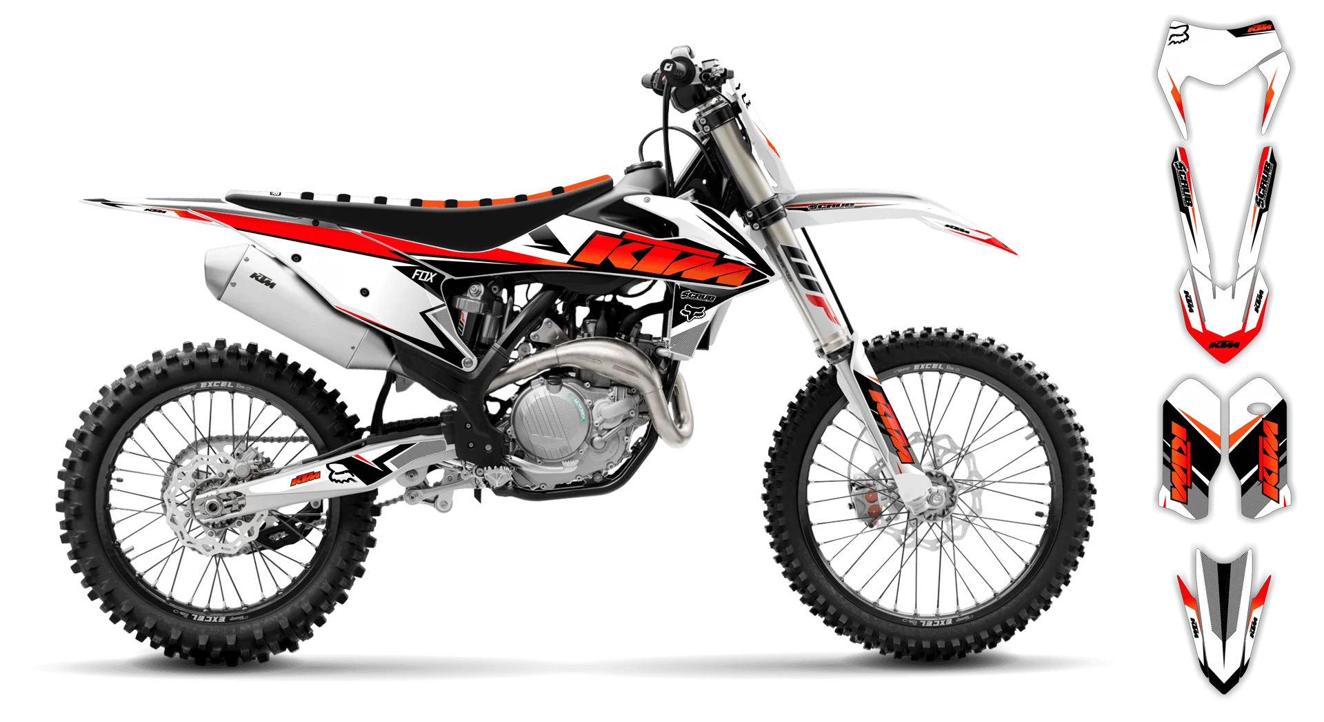 Graphics Kit - KTM - EXC EXC-F / XC-W XCF-W - 2020-2023 - K14 - R1