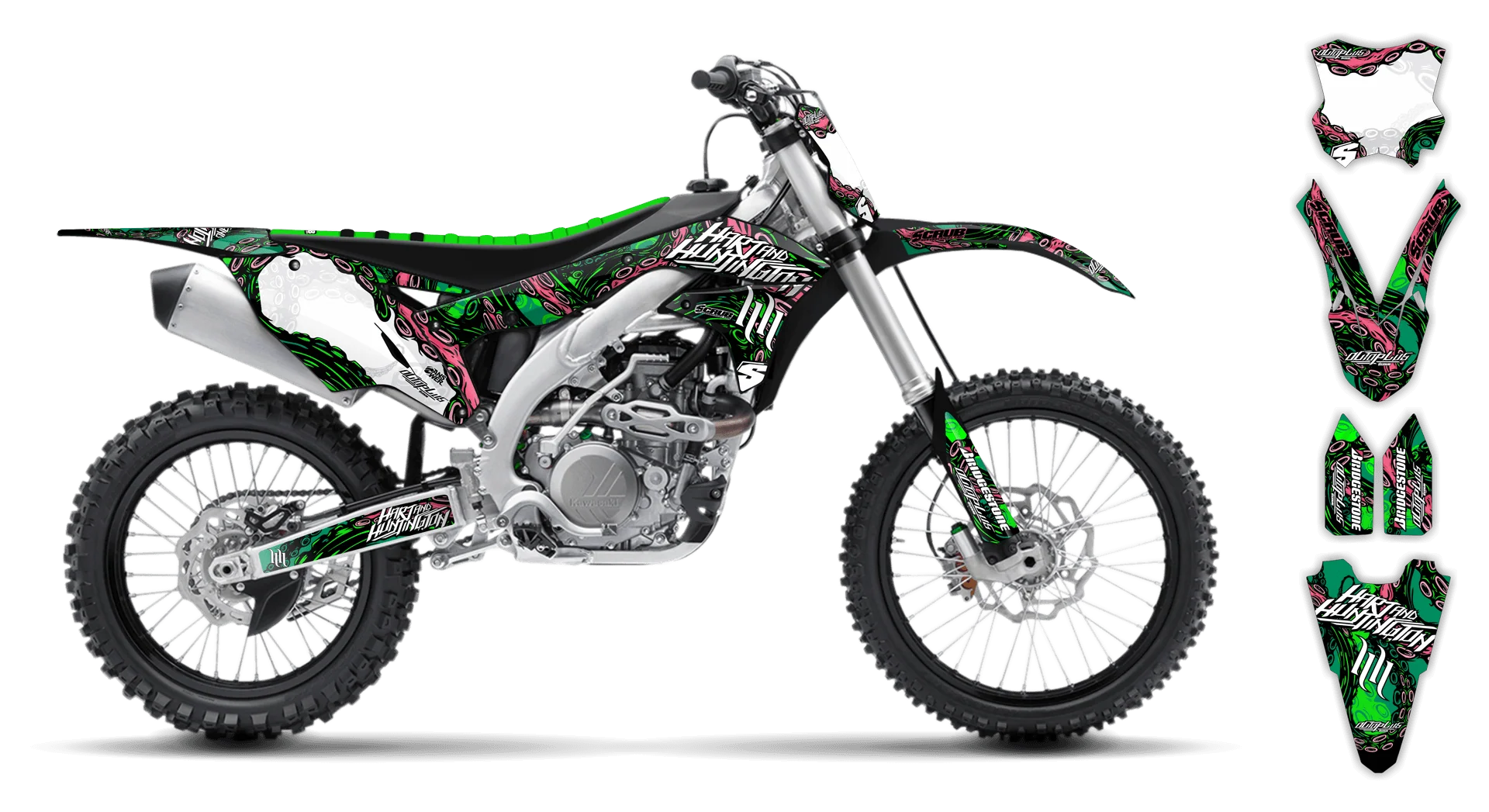 Graphics Kit - Kawasaki - KX 450F - 2016-2018 - Octoplus - LE