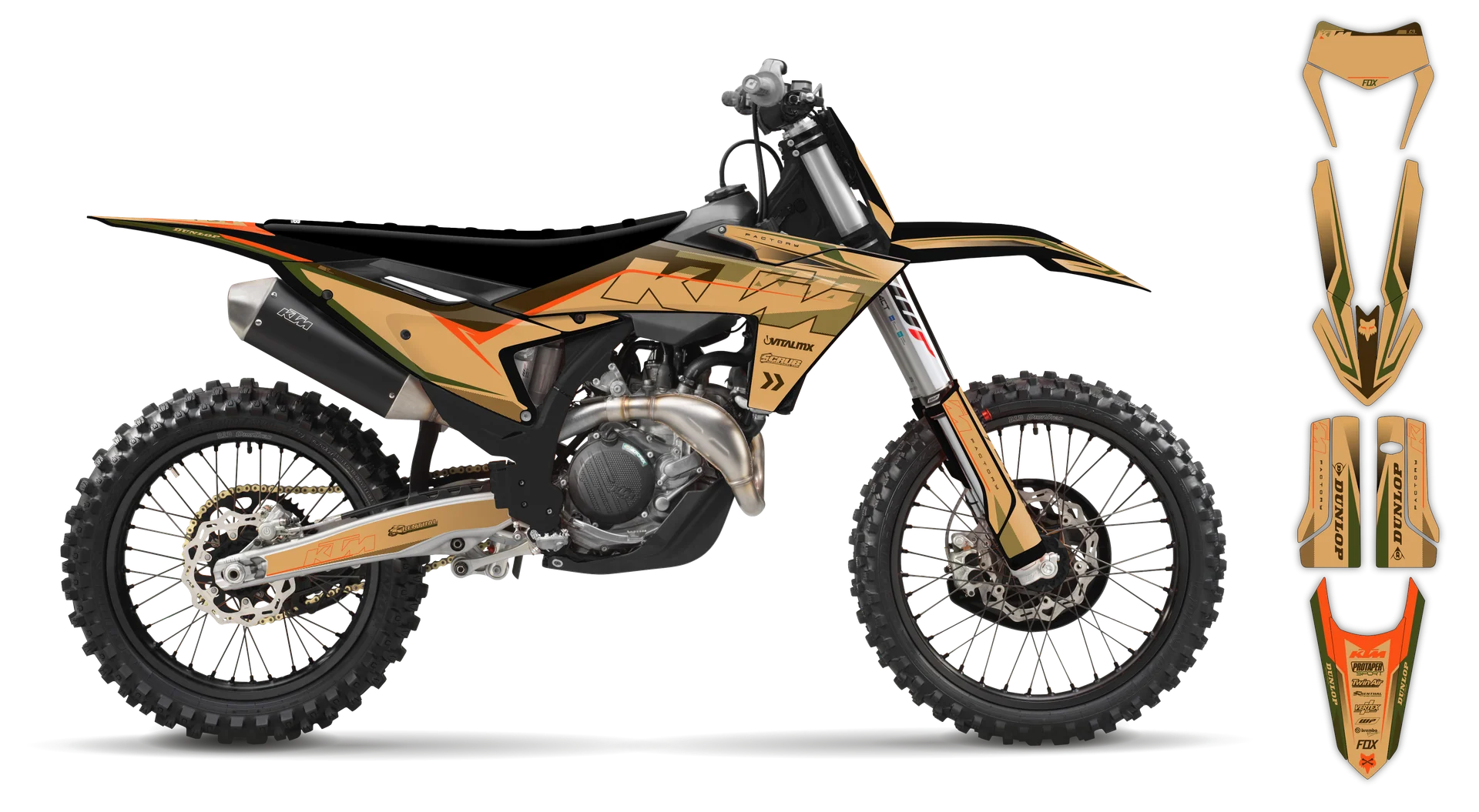 Graphics Kit - KTM - EXC EXC-F / XC-W XCF-W - 2024-2025 - K5 - R1