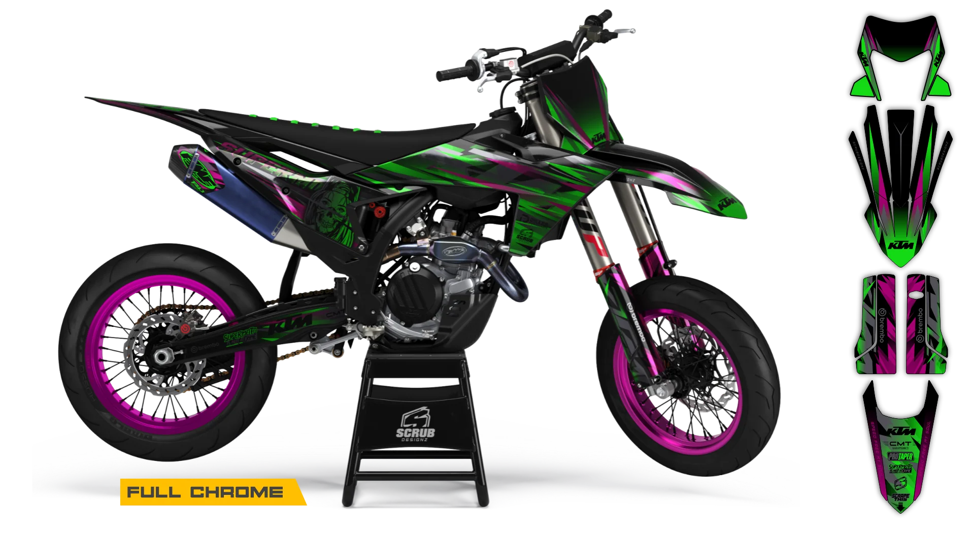 Graphics Kit - KTM - EXC EXC-F / XC-W XCF-W - 2024-2025 - Eskel - R2