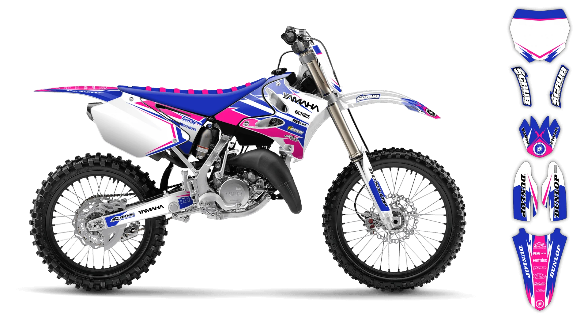 Graphics Kit - Yamaha - YZ 250 - 1991 - Factory Replica 2 - LE