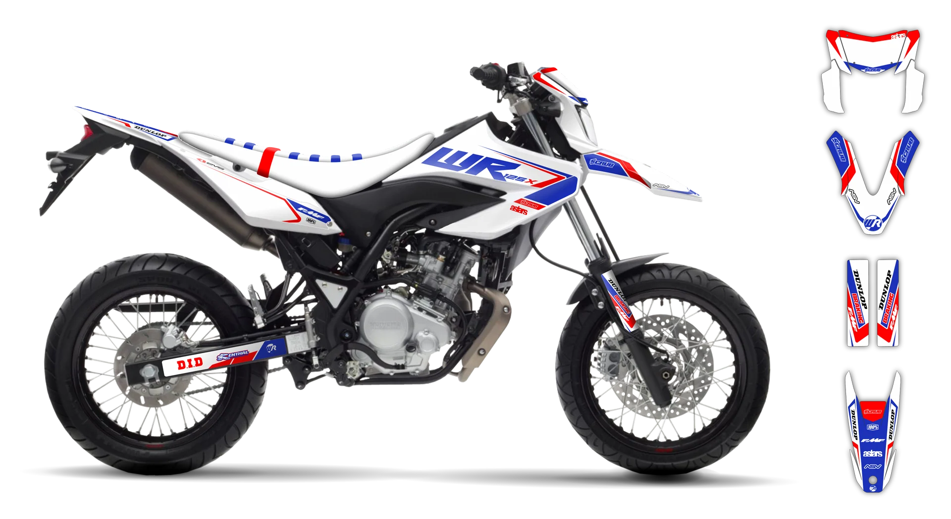 Graphics Kit - Yamaha - WR 125X - 2009-2022 - Eclipse - R3