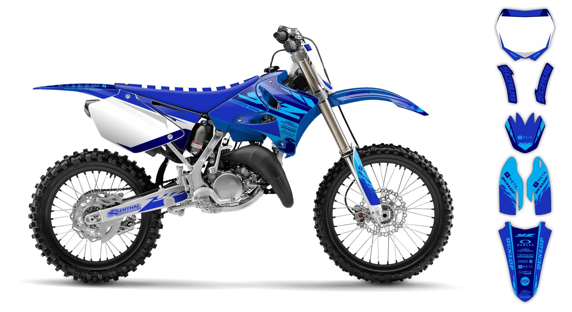 Graphics Kit - Yamaha - YZ 125 - 2008-2014 - SE1002 - R2
