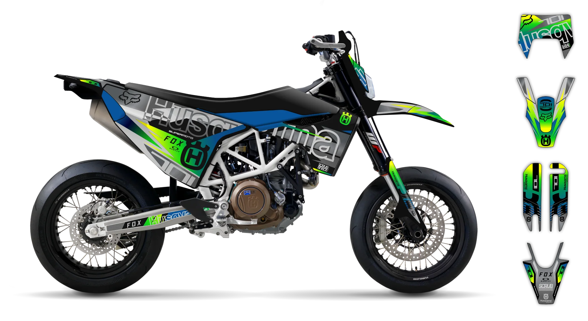 Graphics Kit - Husqvarna 14-> SM 701 - 2016-2024 - Typo - R2
