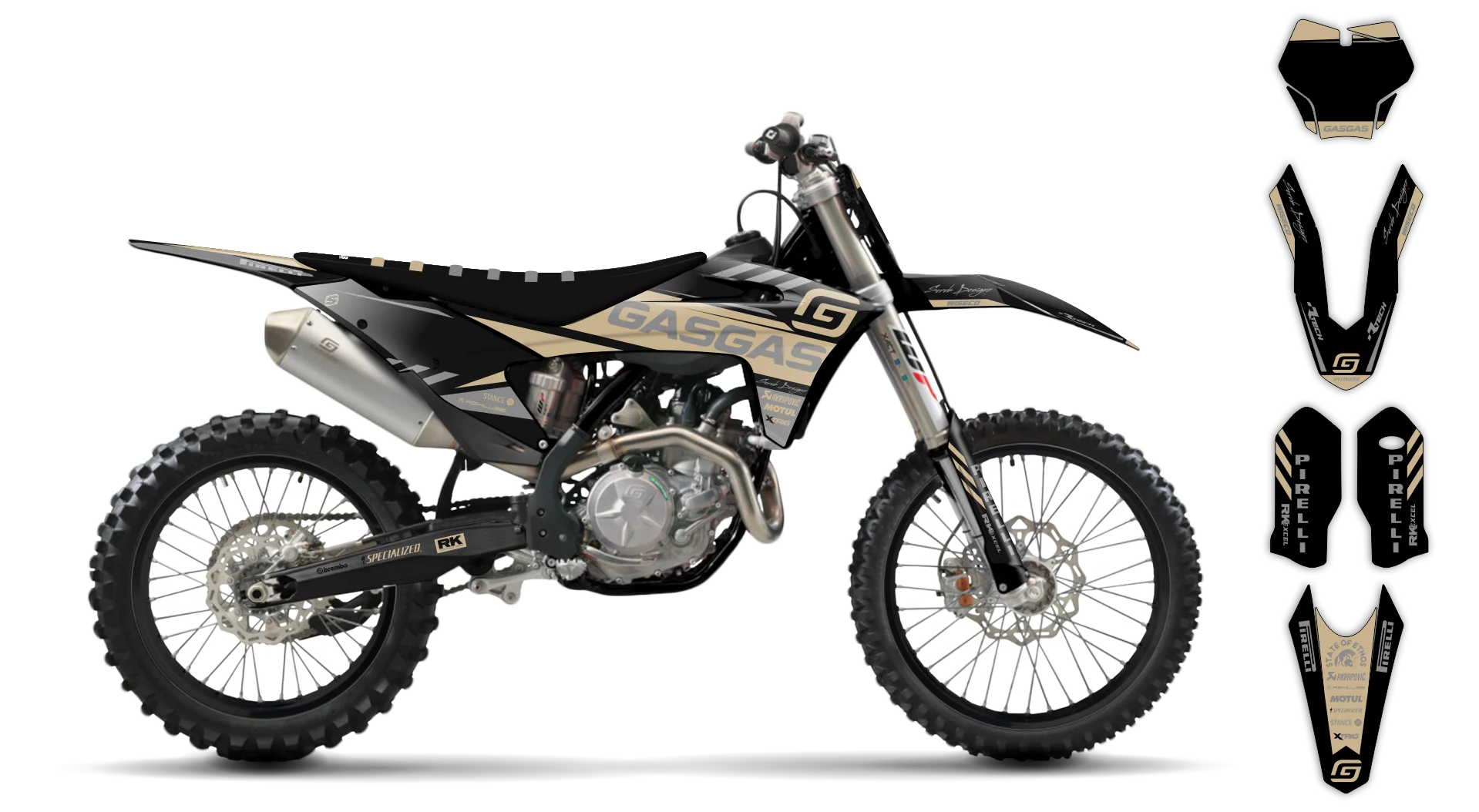 Graphics Kit - Gas Gas - EC EC-F Series - 2014-2017 - G2 - R1