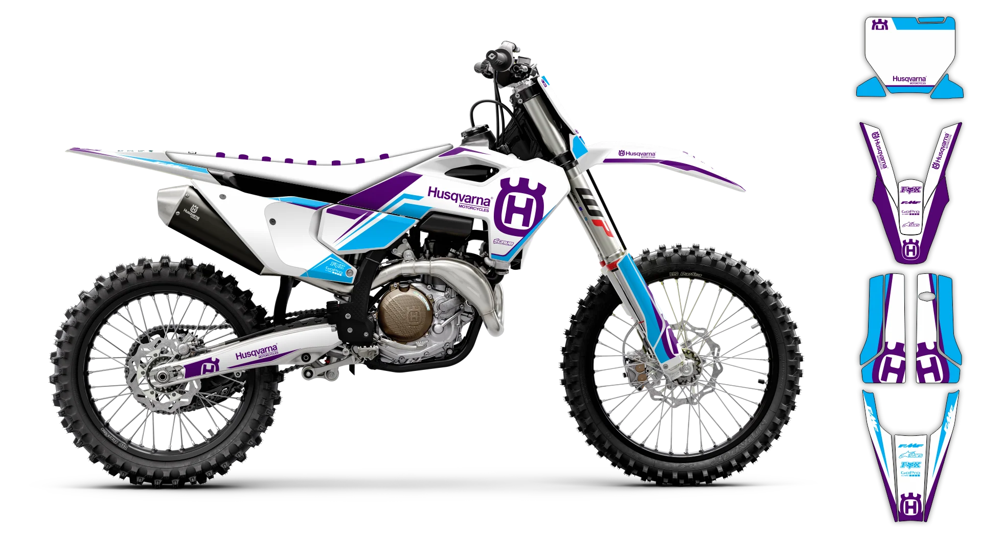 Graphics Kit - Husqvarna 14-> TC-FC-FX Series - 2023-2024 - SE1089 - LE
