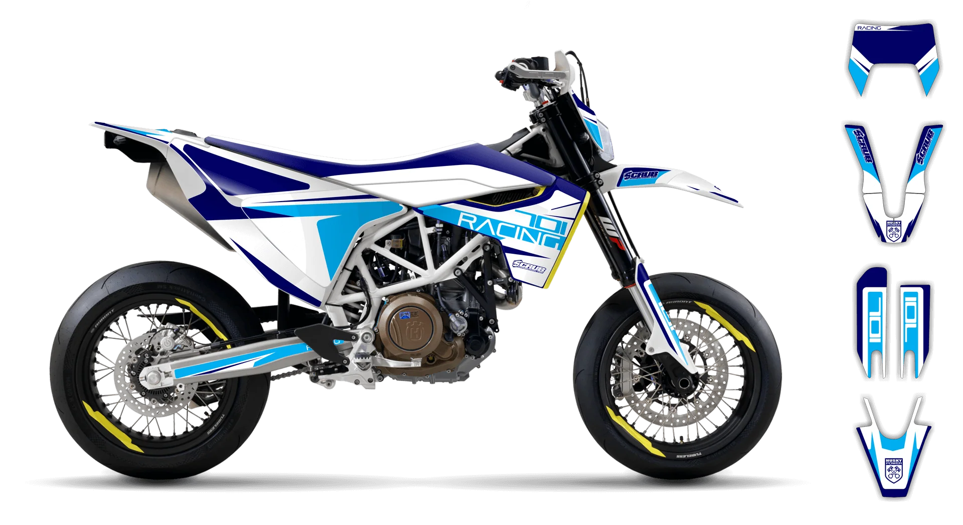 Graphics Kit - Husqvarna 14-> EN 701 - 2016-2024 - SE1011 - R1