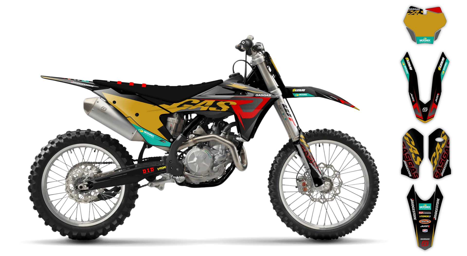 Graphics Kit - Gas Gas - MC-E 5 - 2021-2024 - G4 - LE