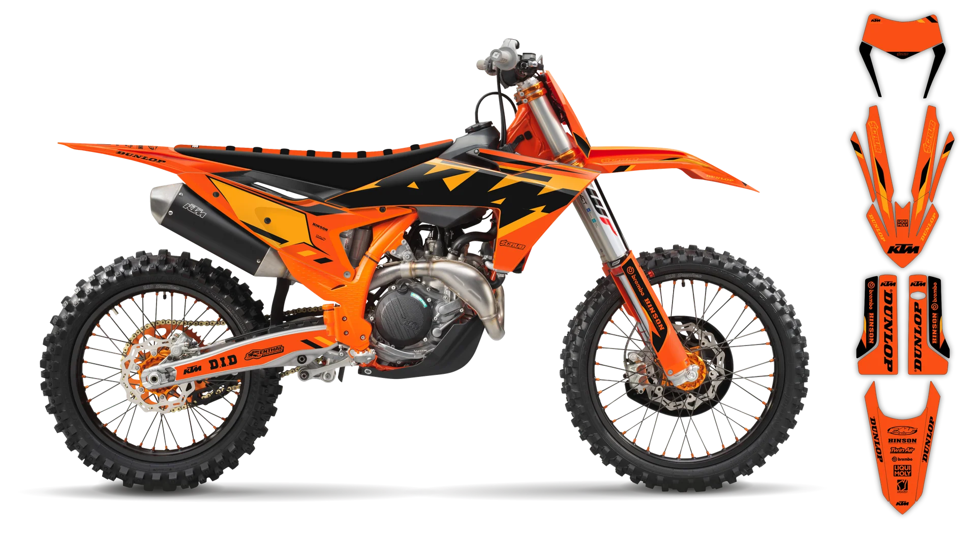 Graphics Kit - KTM - EXC EXC-F / XC-W XCF-W - 2024-2025 - K-SE1072 - R3